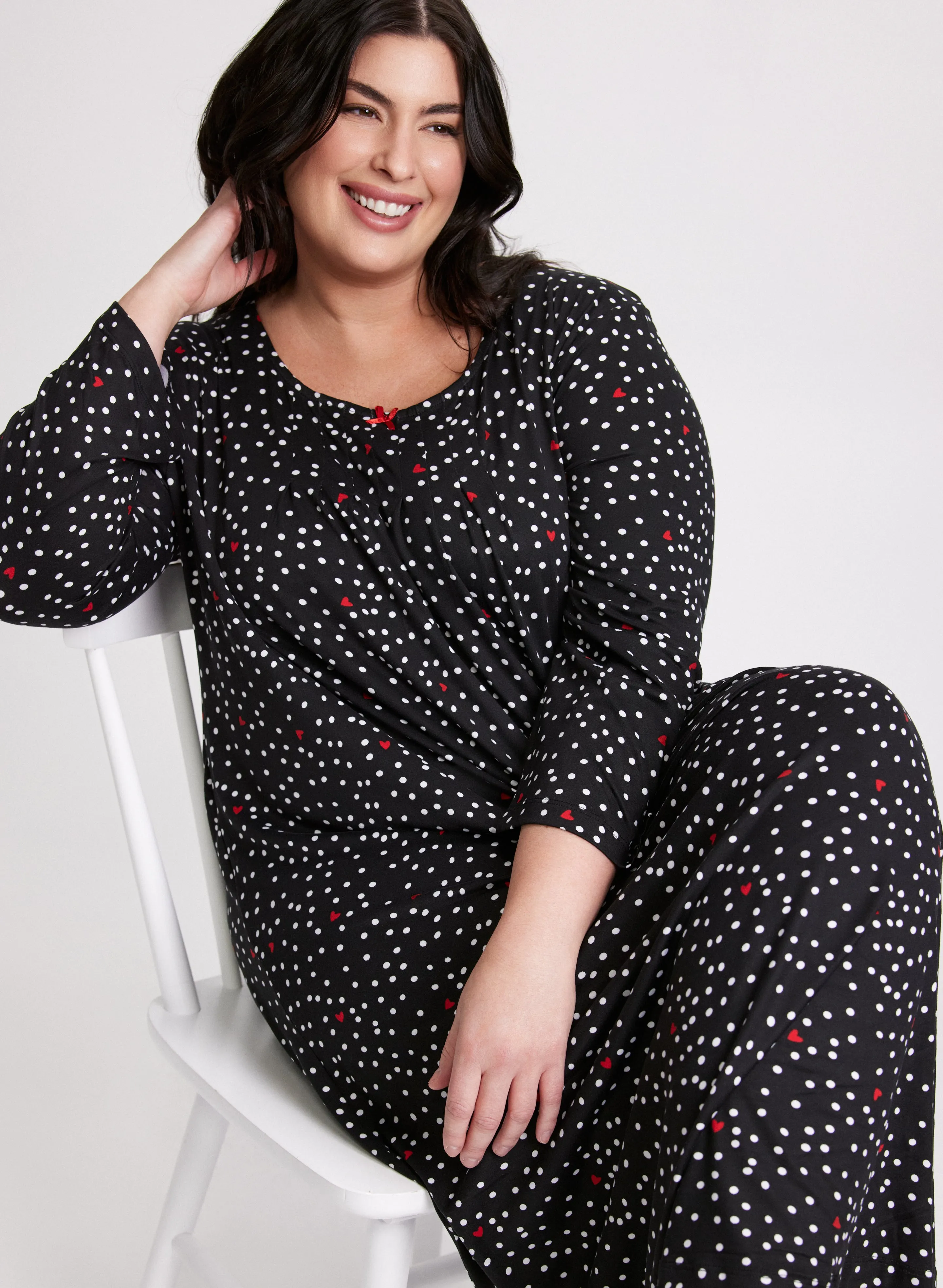 Polka Dot & Heart Nightgown sold by Laura product image thumbnail 4