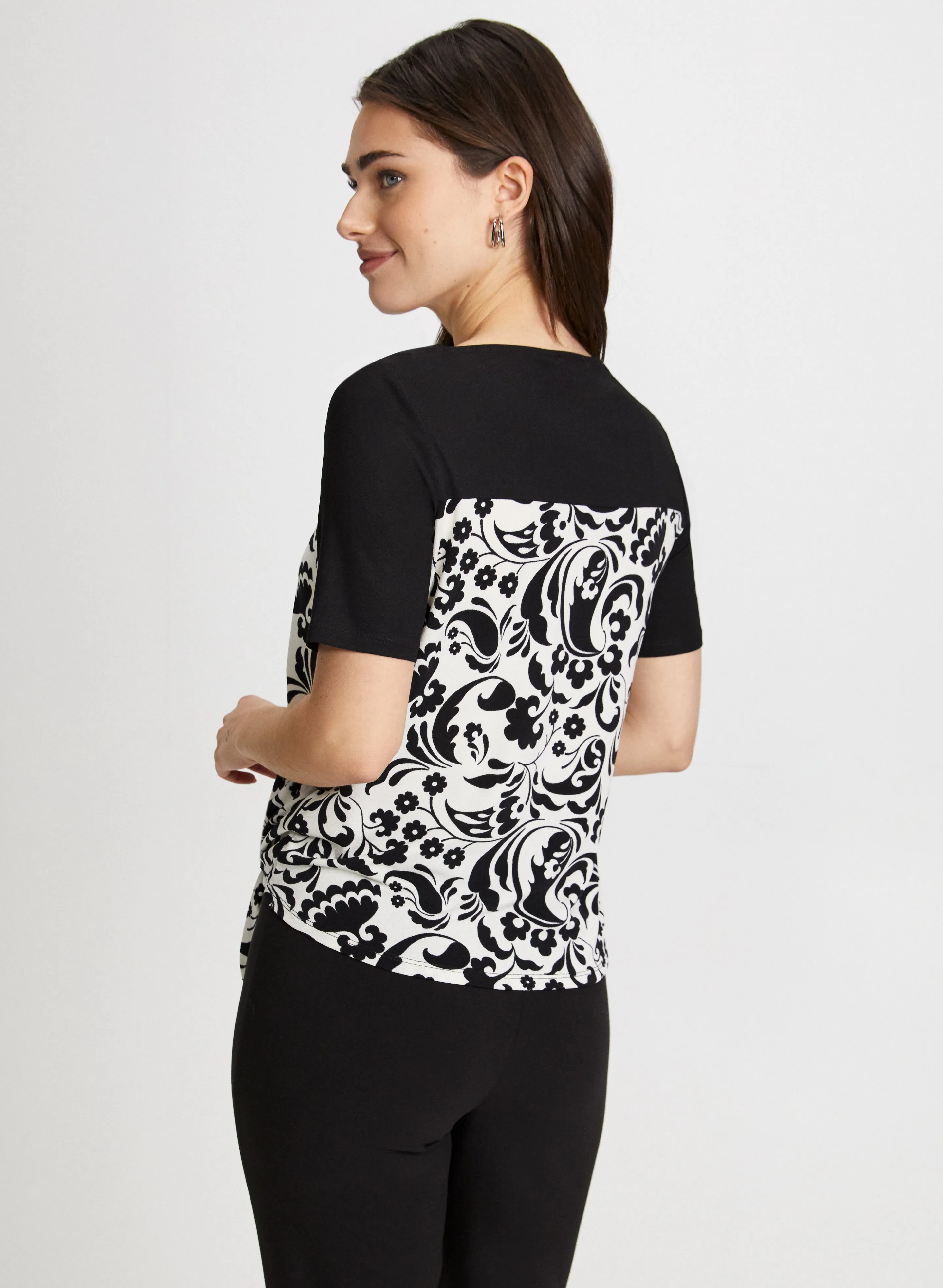 Tie Detail Floral Print Top sold by Laura product image thumbnail 4