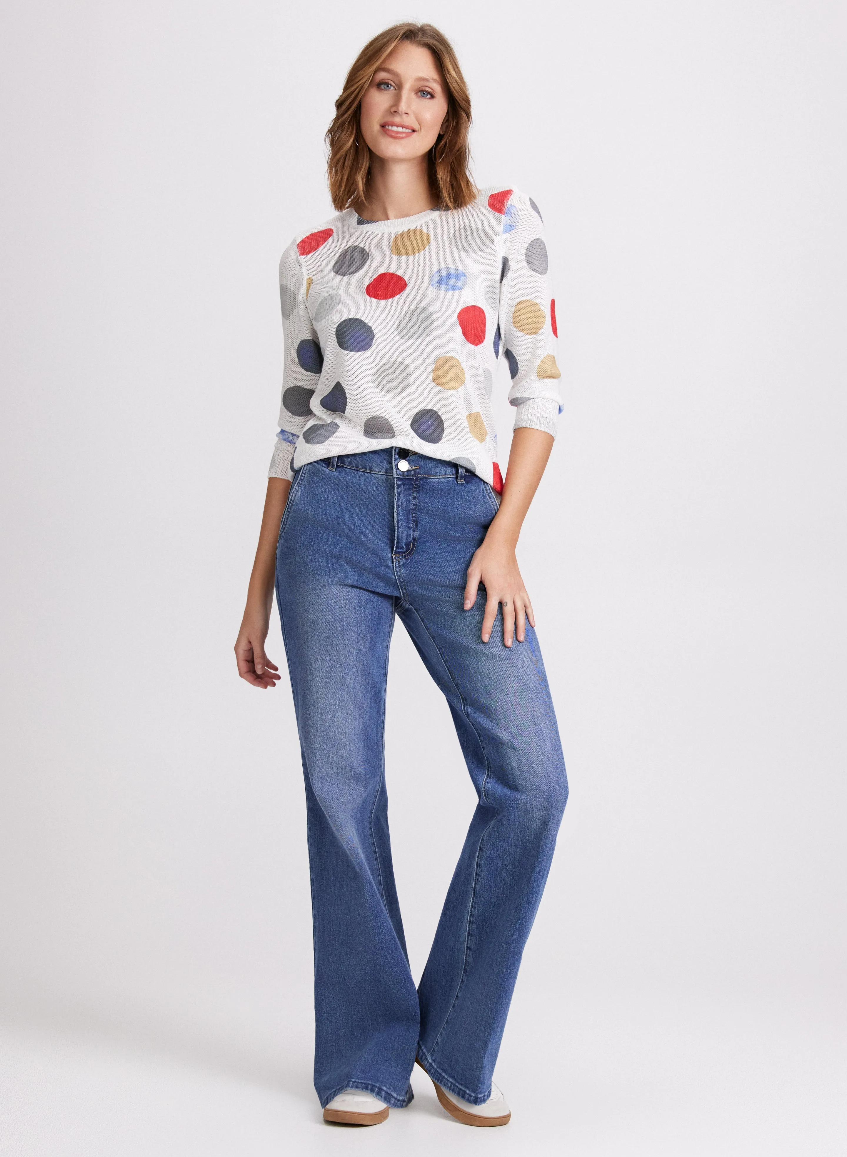Dot Print Sweater sold by Laura product image thumbnail 3