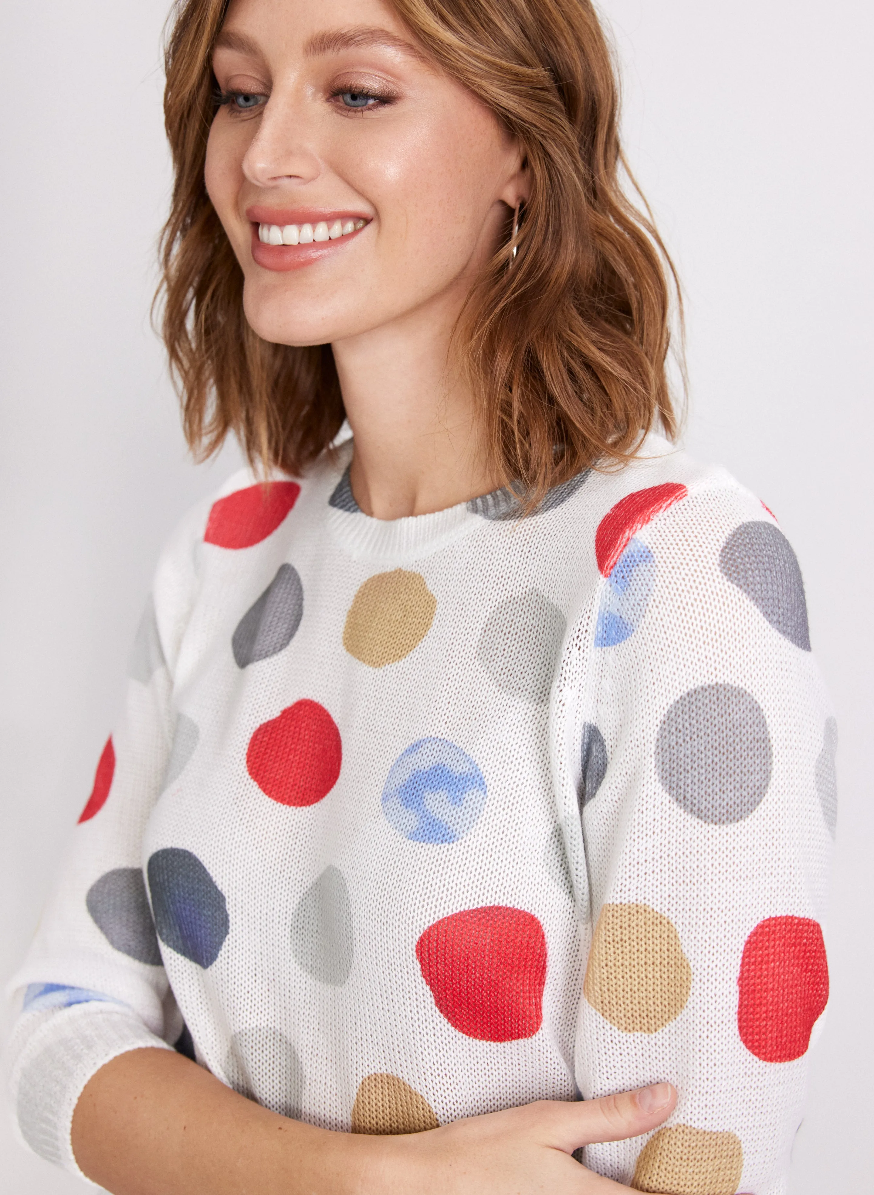Dot Print Sweater sold by Laura product image thumbnail 4