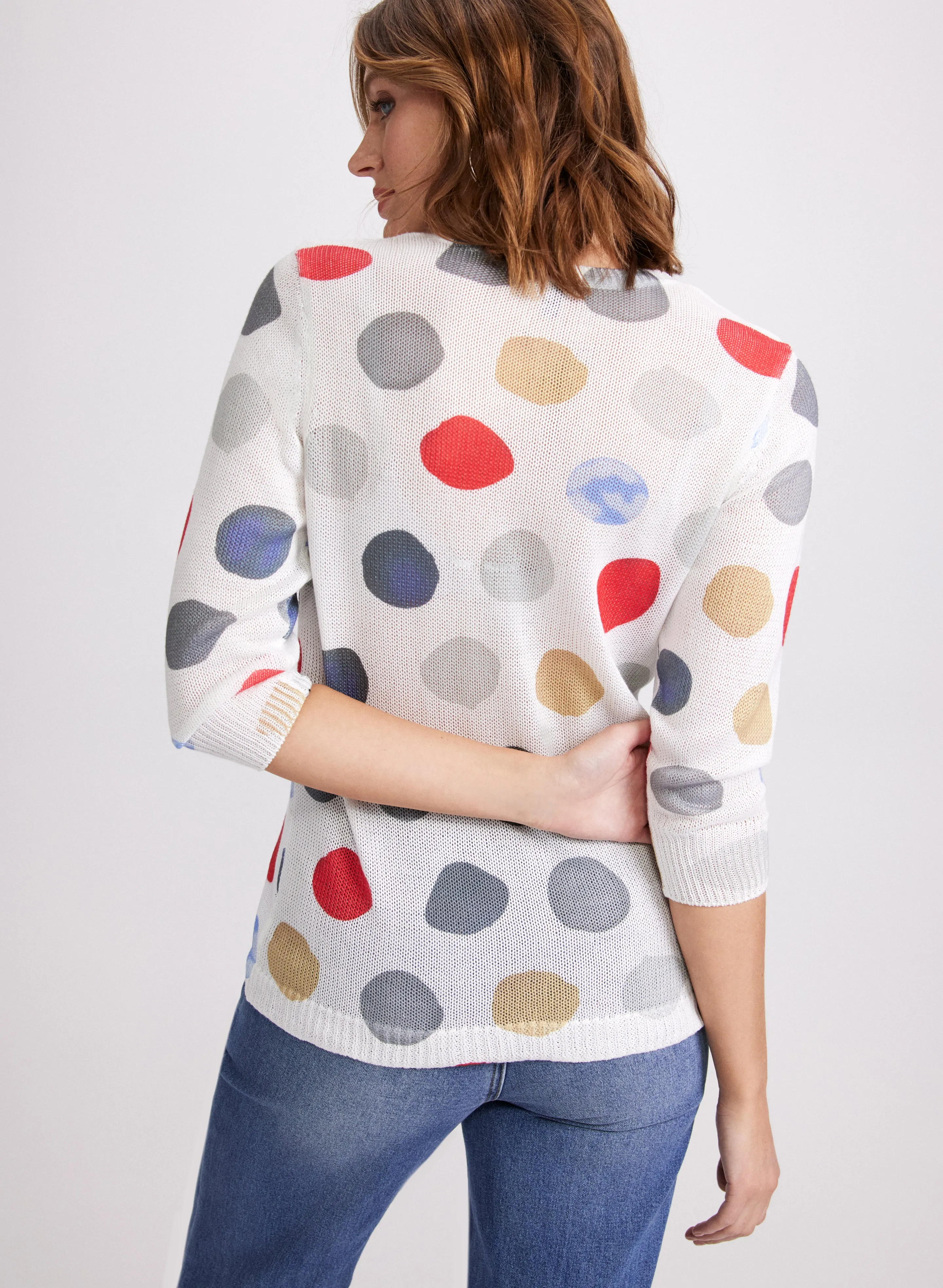 Dot Print Sweater sold by Laura product image thumbnail 2