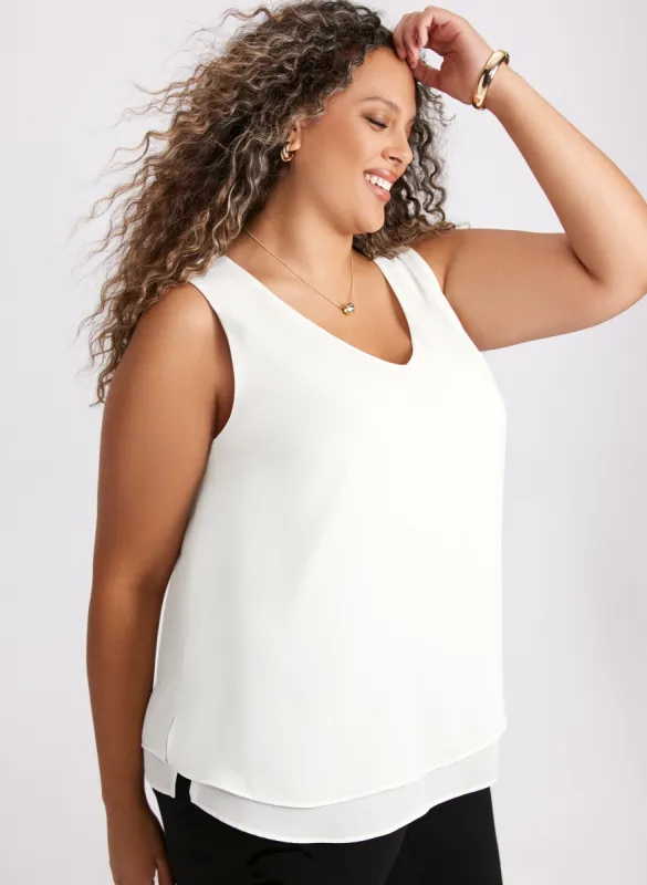 Layered Sleeveless Blouse sold by Laura