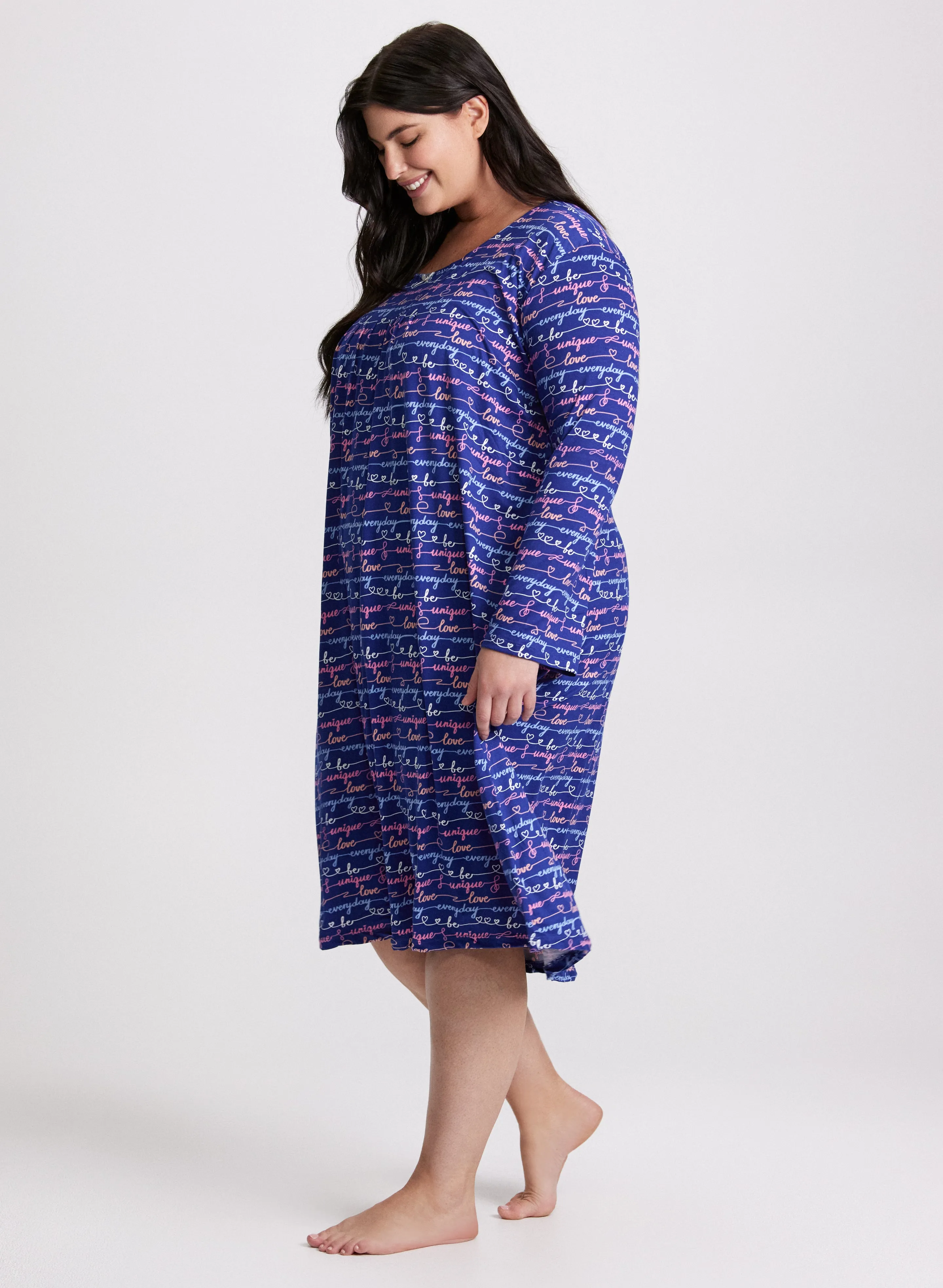 Text Print Nightgown sold by Laura product image thumbnail 3