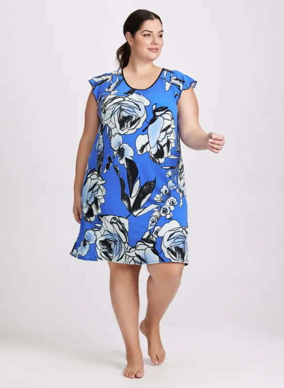 Floral Print Nightgown sold by Laura