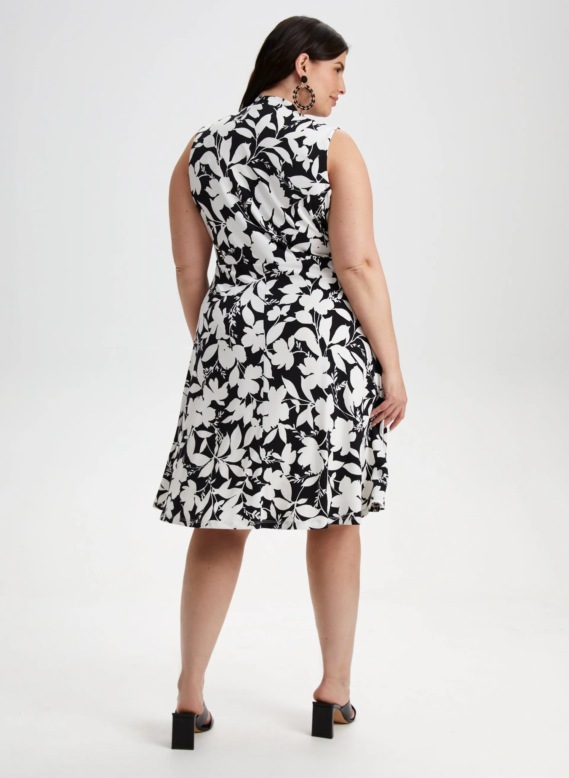 Floral Print V-Neck Dress sold by Laura product image thumbnail 4