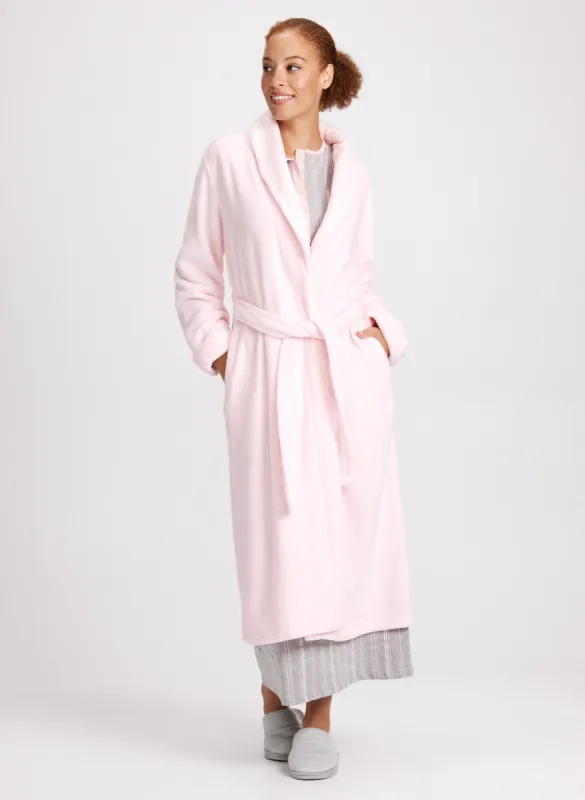 Belted Fleece Robe sold by Laura