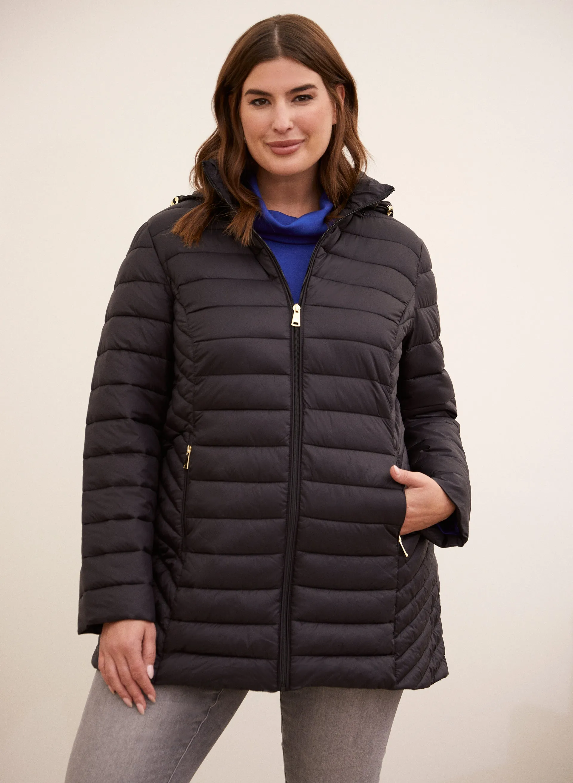 Packable Vegan Down Quilted Coat sold by Laura