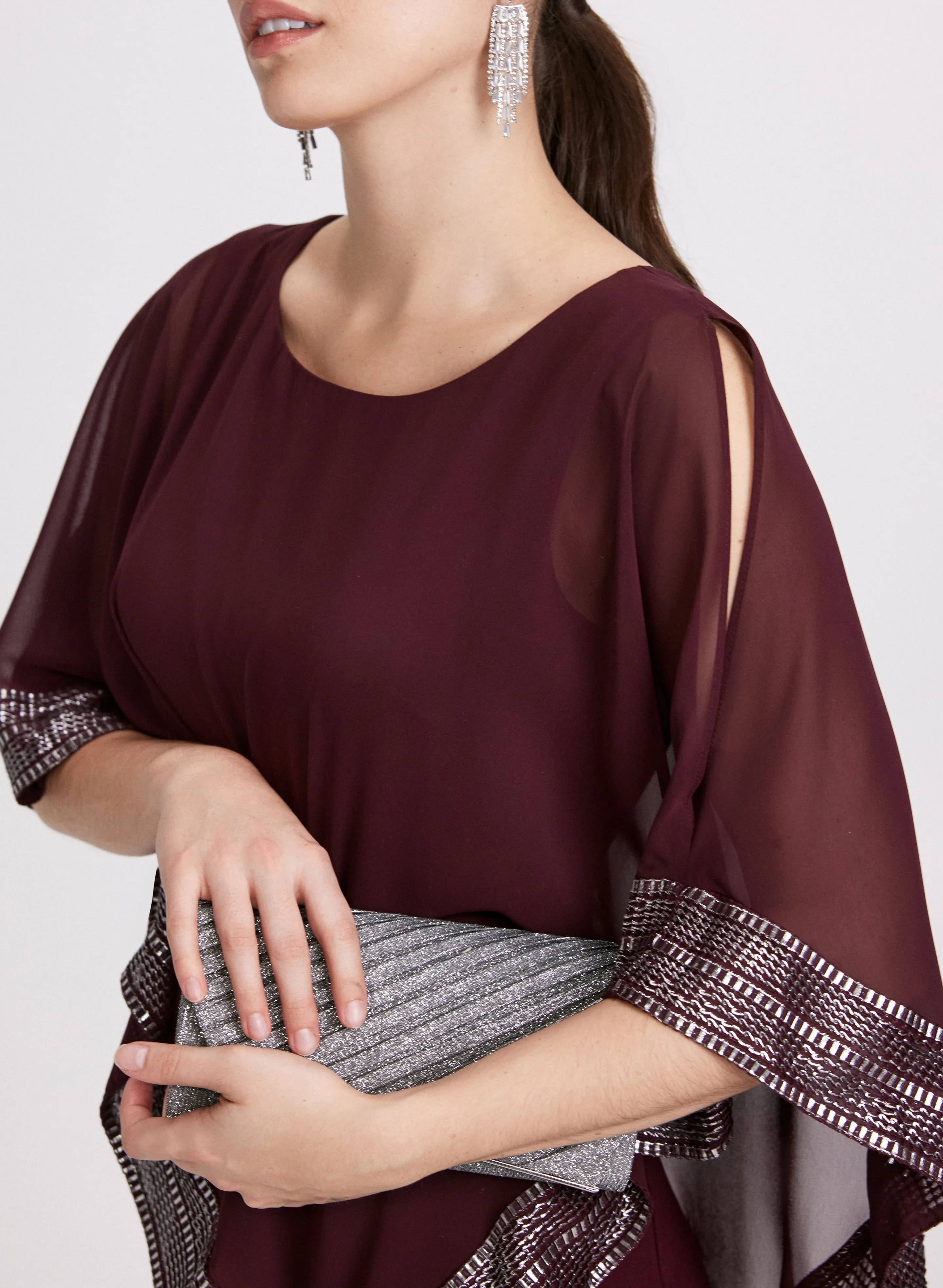 Asymmetric Cape Overlay Jumpsuit sold by Laura product image thumbnail 5