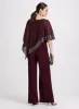 Asymmetric Cape Overlay Jumpsuit sold by Laura