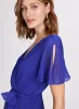 Flare Sleeve Wrap-Over Dress sold by Laura
