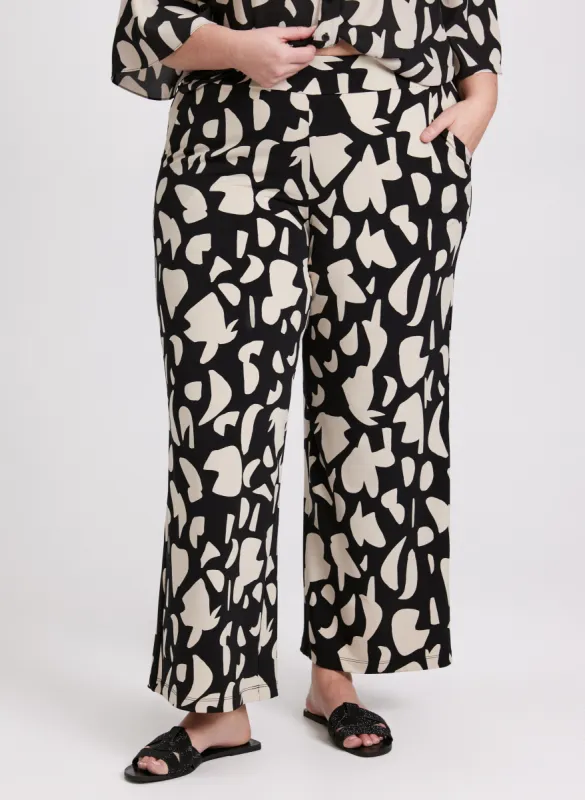 Olivia Printed Wide-Leg Pants sold by Laura