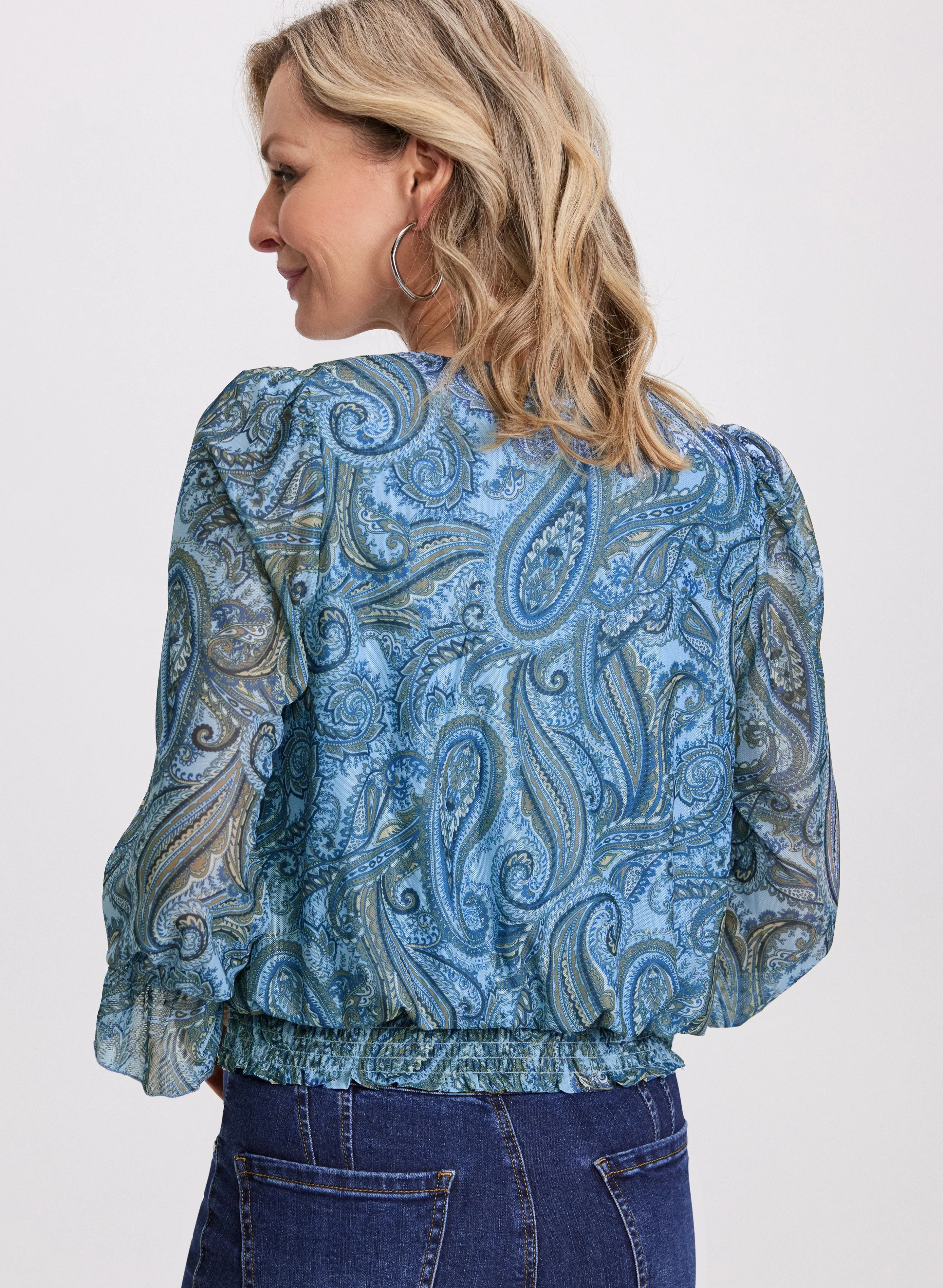 Paisley Ruffled Blouse sold by Laura product image thumbnail 2