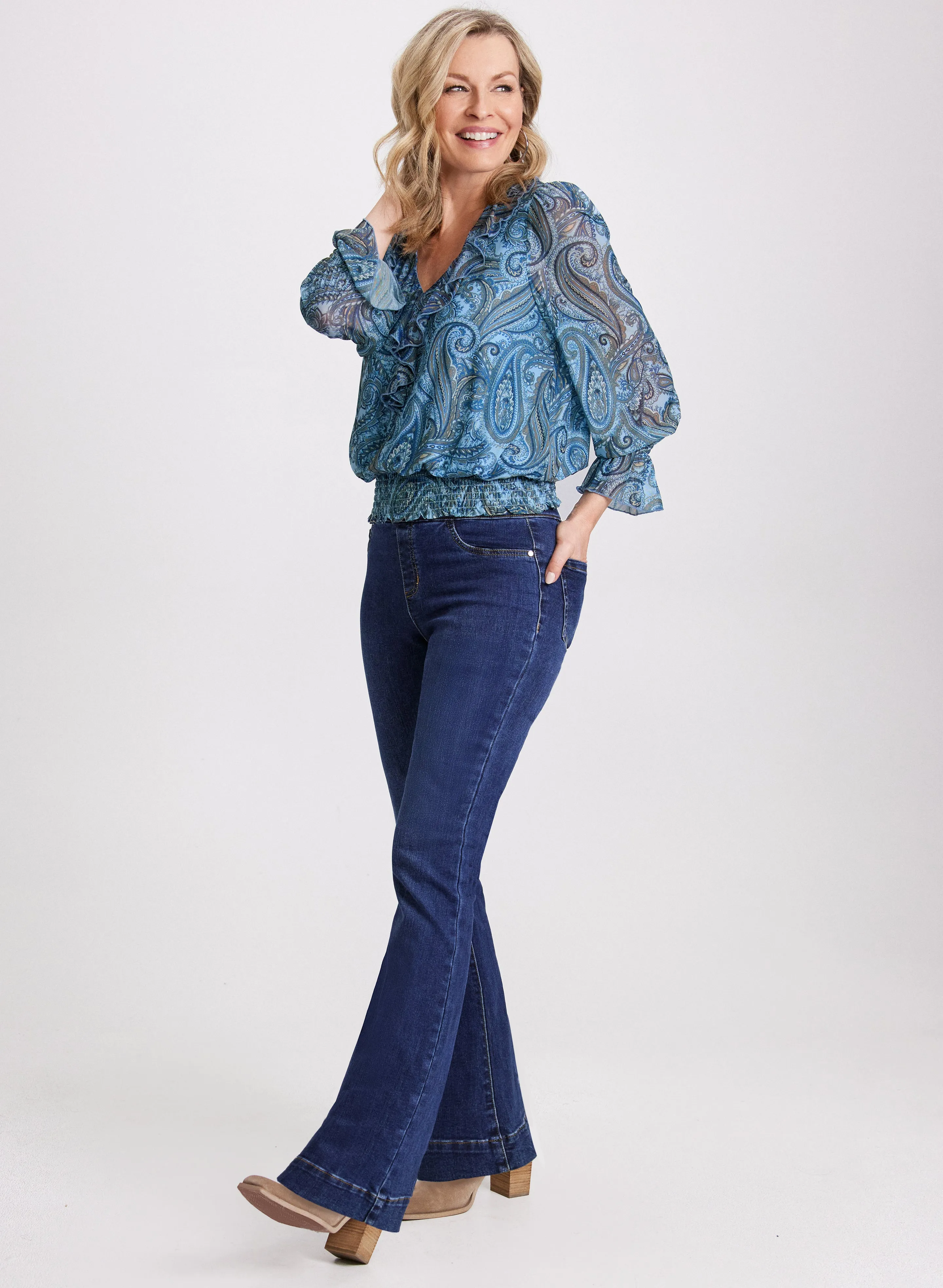 Paisley Ruffled Blouse sold by Laura product image thumbnail 3