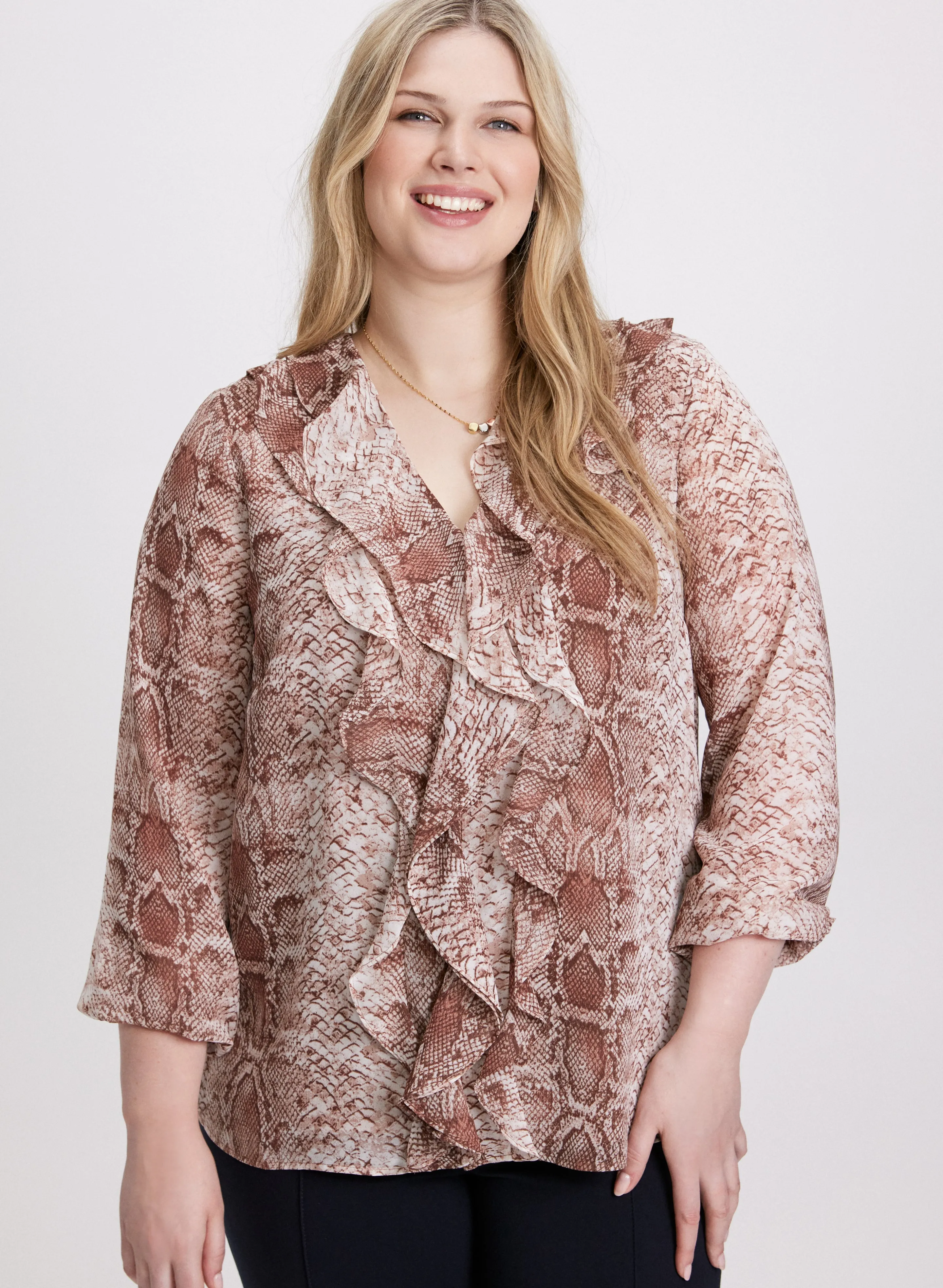 Snake Print Chiffon Blouse sold by Laura product image thumbnail 2