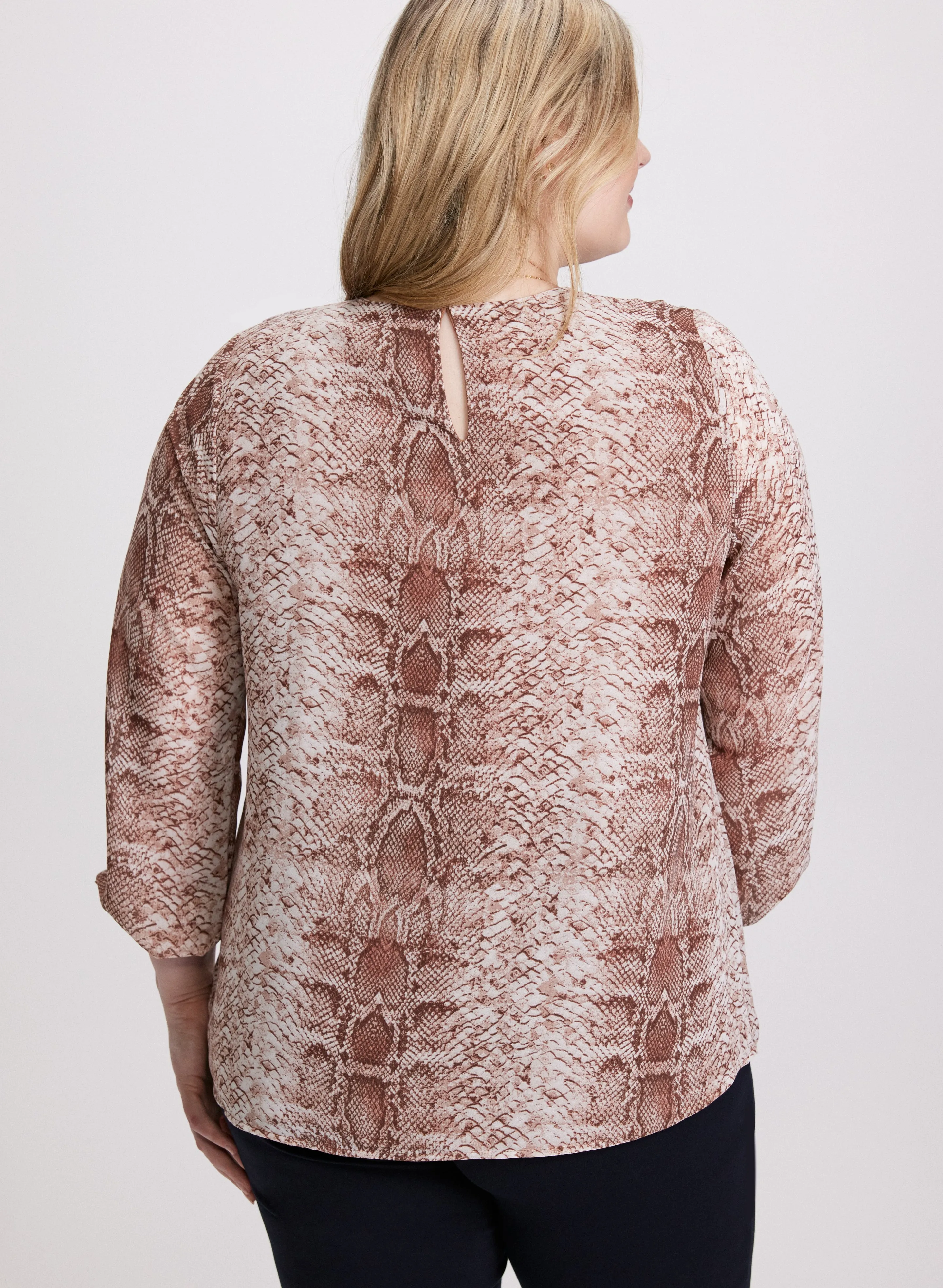 Snake Print Chiffon Blouse sold by Laura product image thumbnail 4
