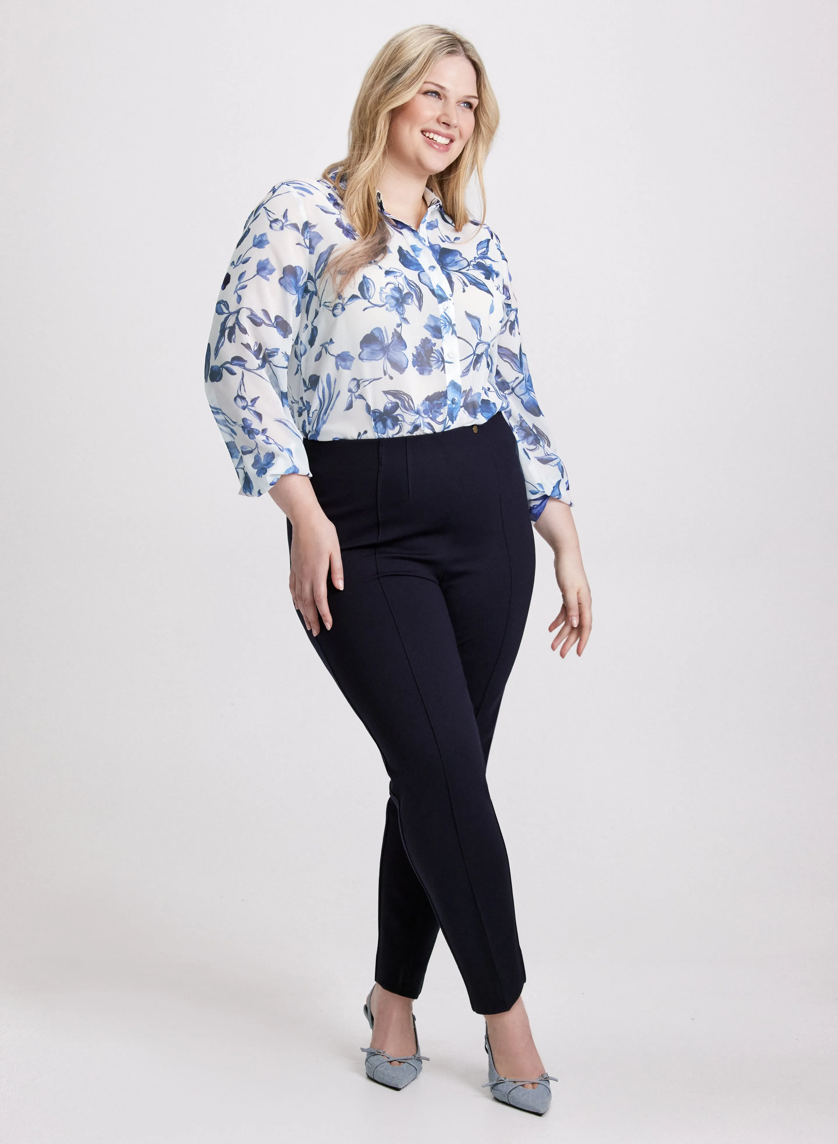 Floral Chiffon Button Blouse sold by Laura product image thumbnail 3