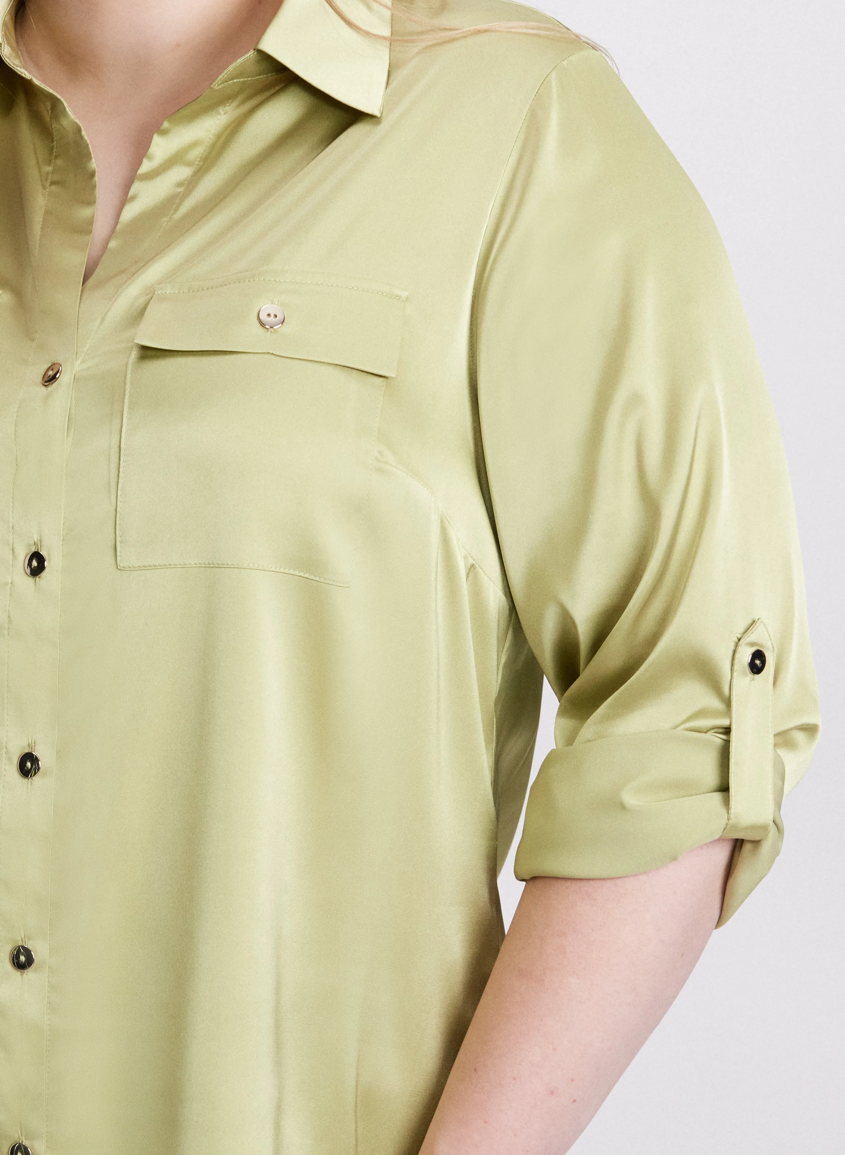 Patch Pocket Satin Blouse sold by Laura product image thumbnail 5