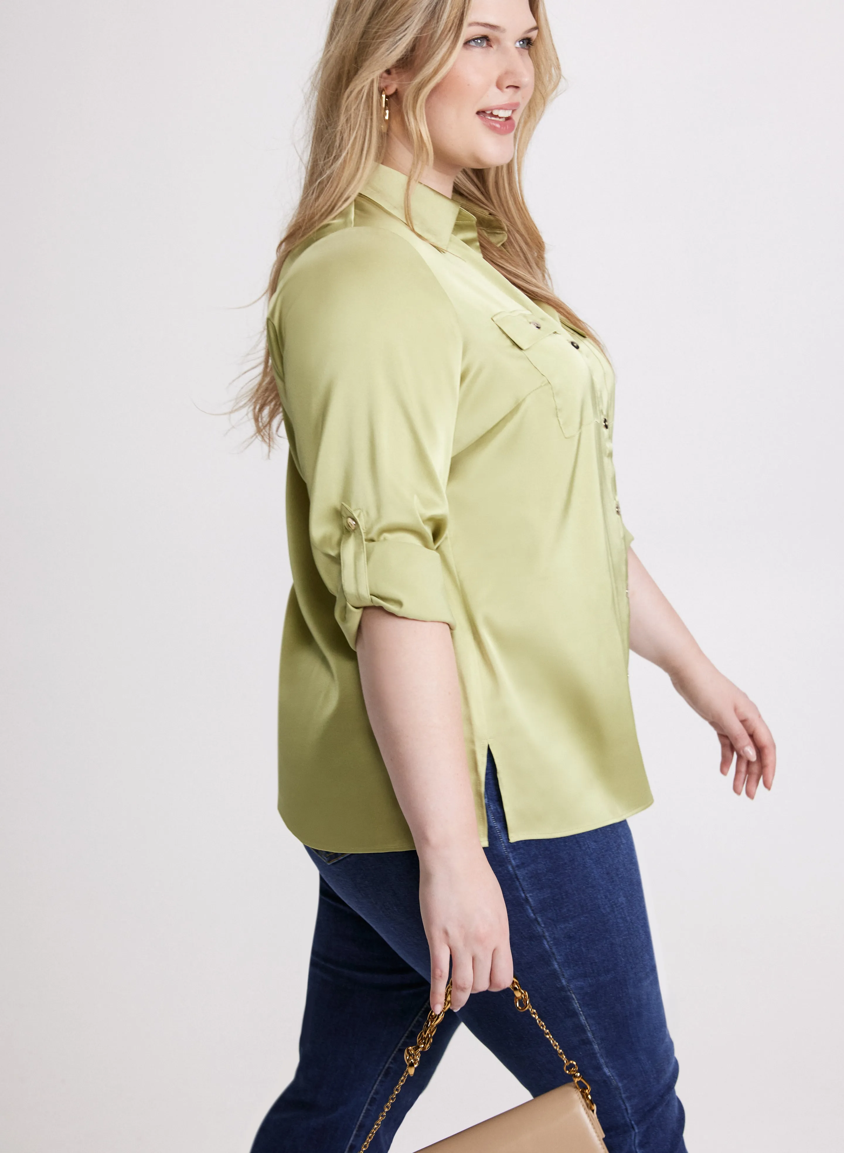 Patch Pocket Satin Blouse sold by Laura product image thumbnail 2