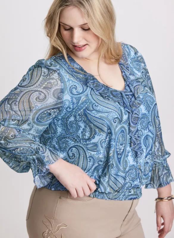 Paisley Print Blouse sold by Laura