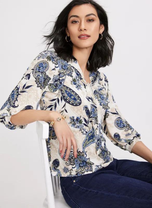 Paisley Print Top sold by Laura