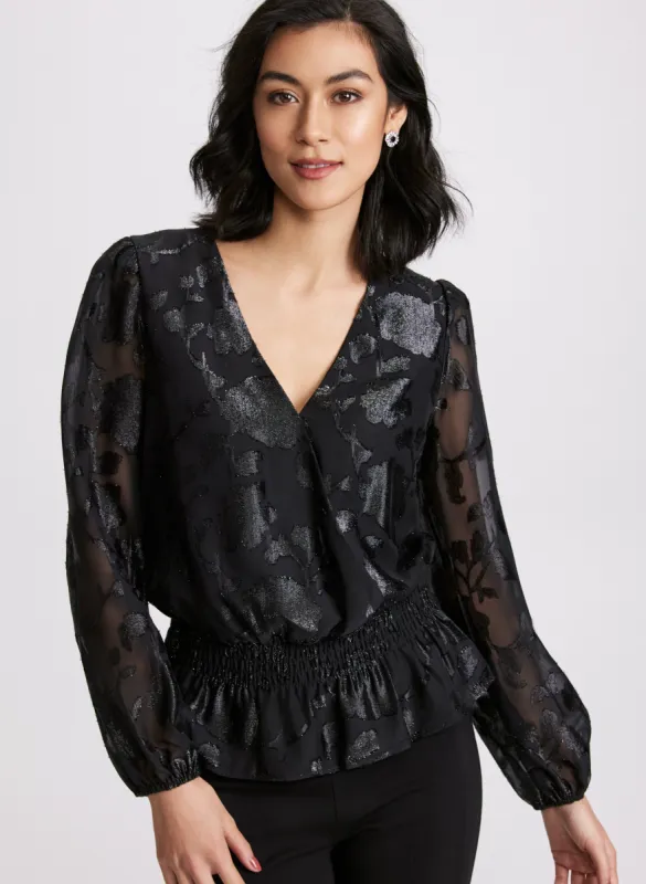 Foil Floral Blouse made by Laura