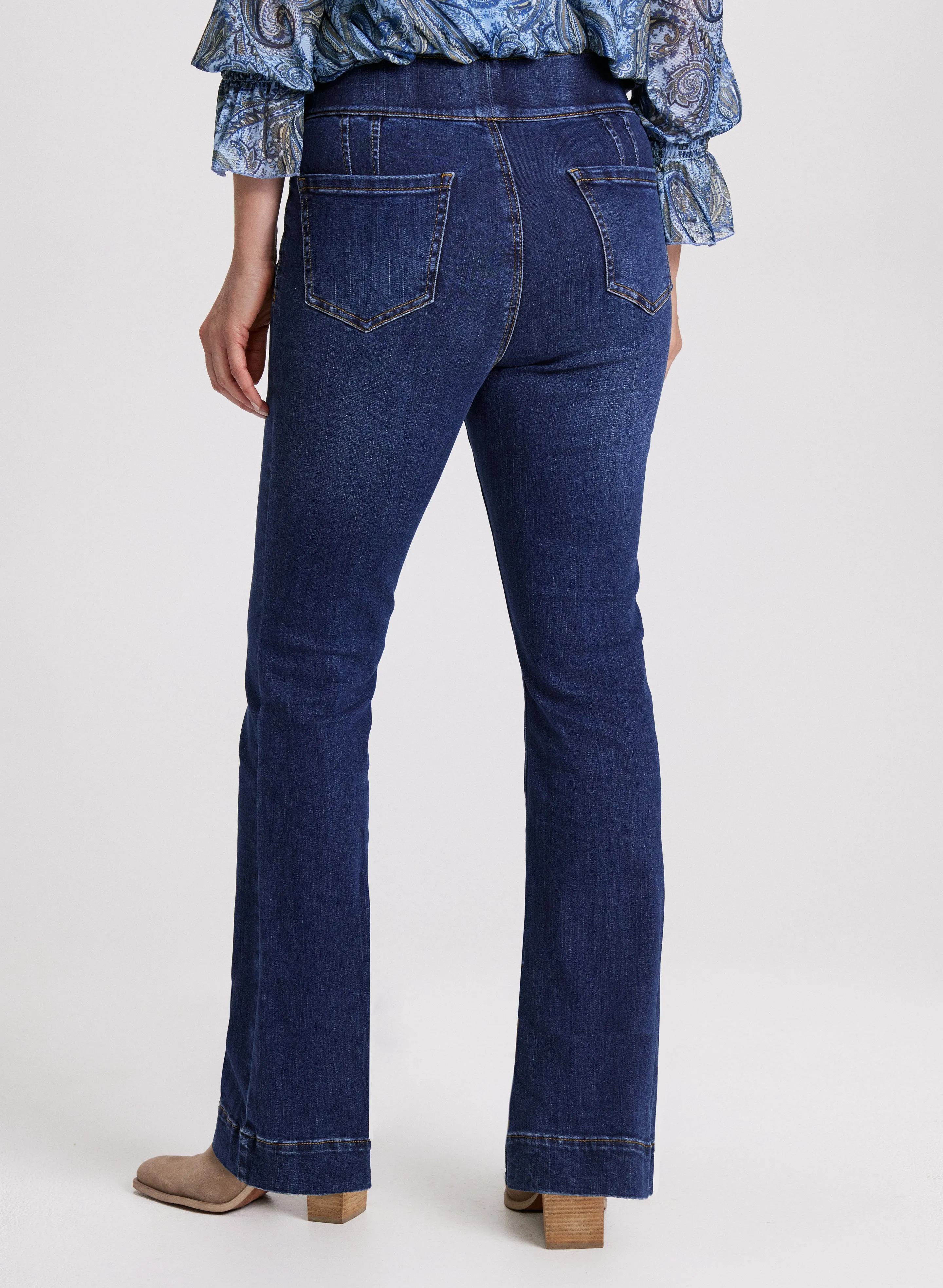 Flare Leg Pull-On Jeans sold by Laura product image thumbnail 2