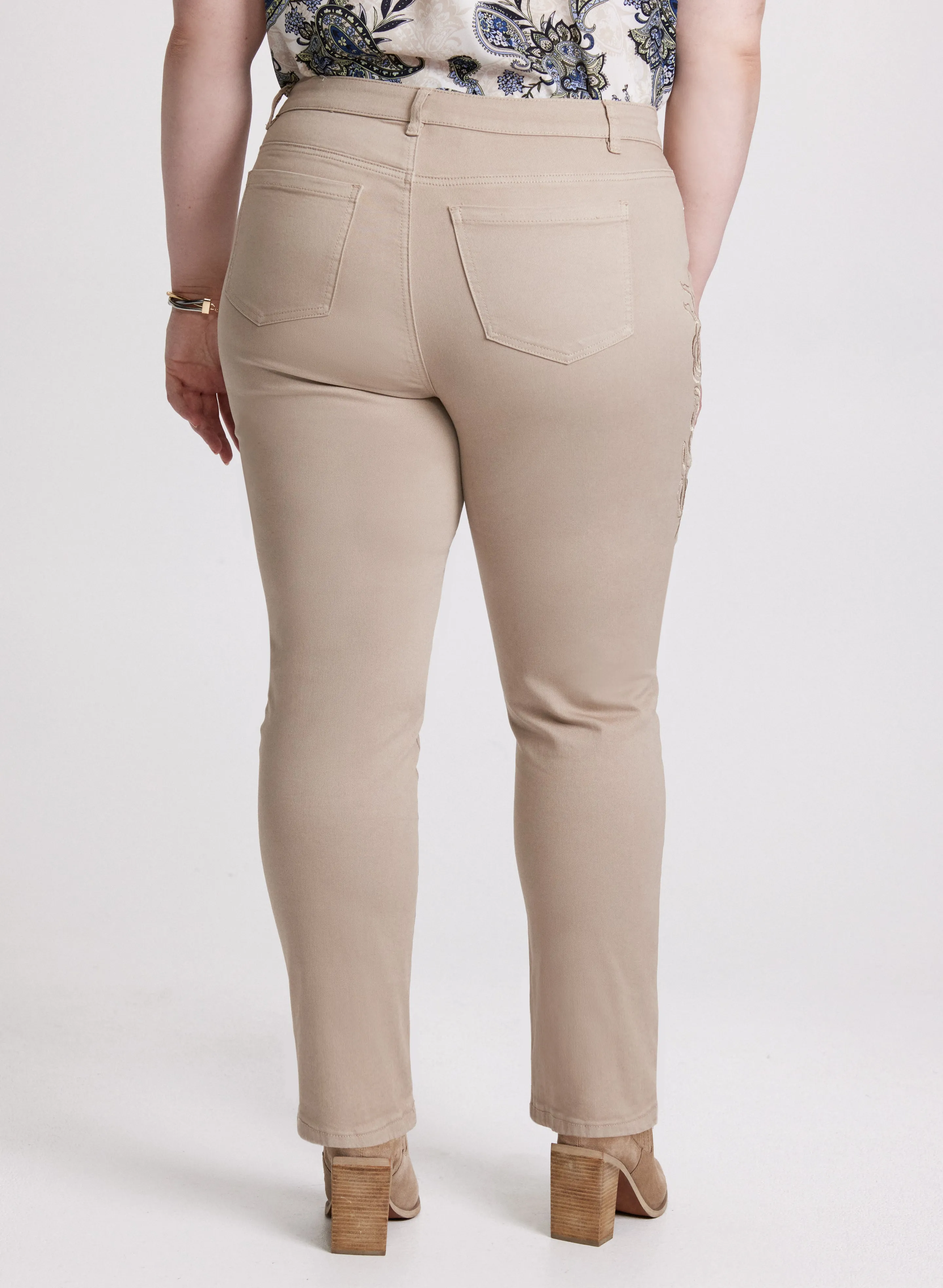 Embroidered Straight Leg Jeans sold by Laura product image thumbnail 2