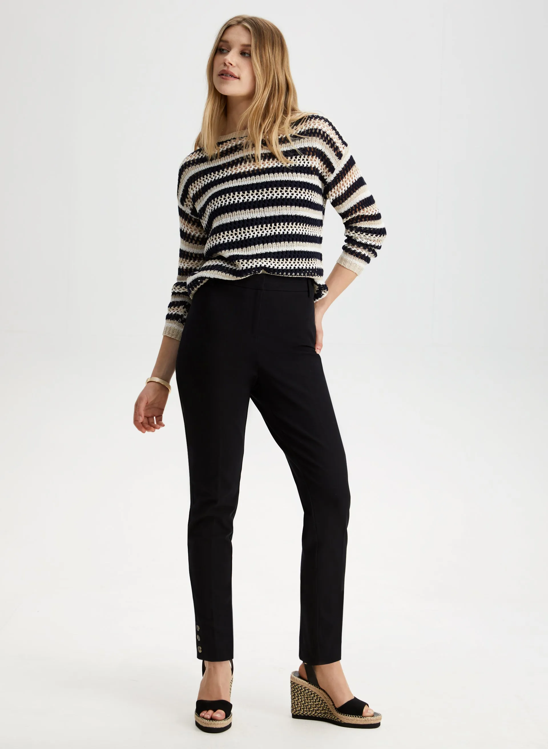 City Fit Button Detail Pants sold by Laura product image thumbnail 3