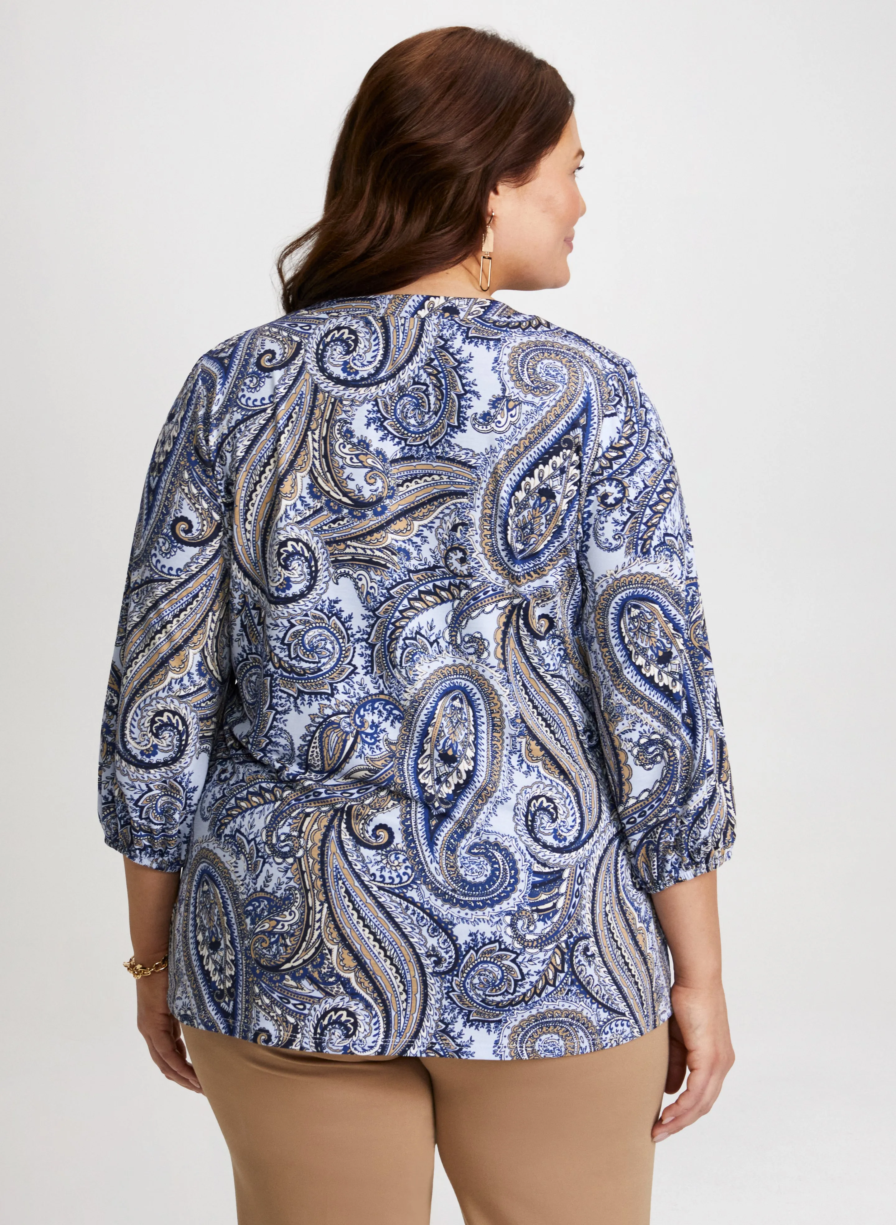 Balloon Sleeve Paisley Top sold by Laura product image thumbnail 4