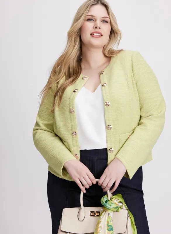 Open Bouclé Jacket sold by Laura