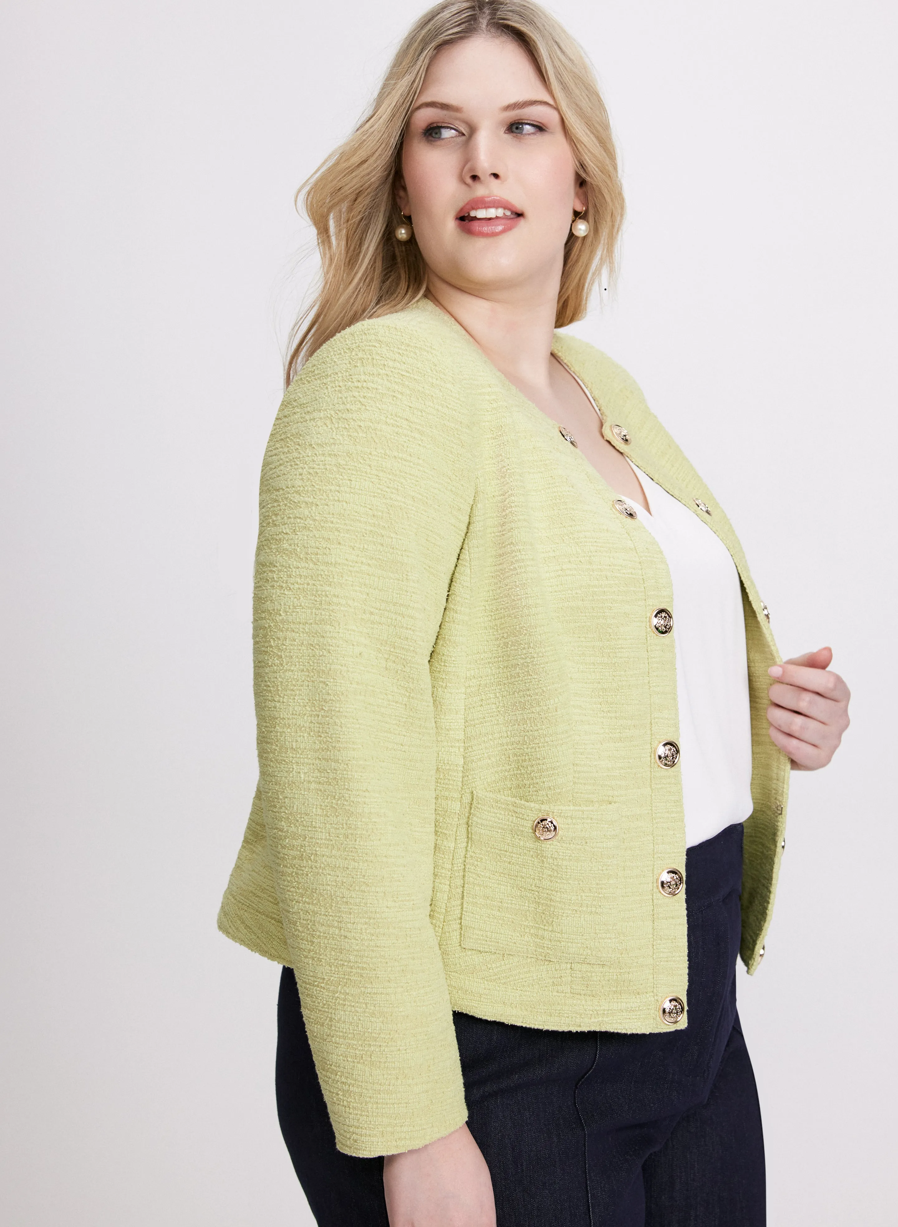 Open Bouclé Jacket sold by Laura product image thumbnail 2