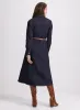 Belted Denim Button-Down Midi Dress sold by Laura