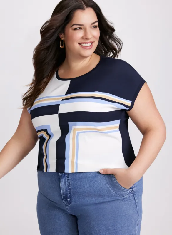 Geometric Print Top sold by Laura