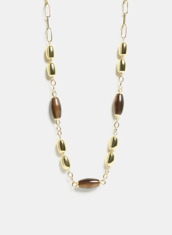 Marble & Chain Necklace sold by Laura