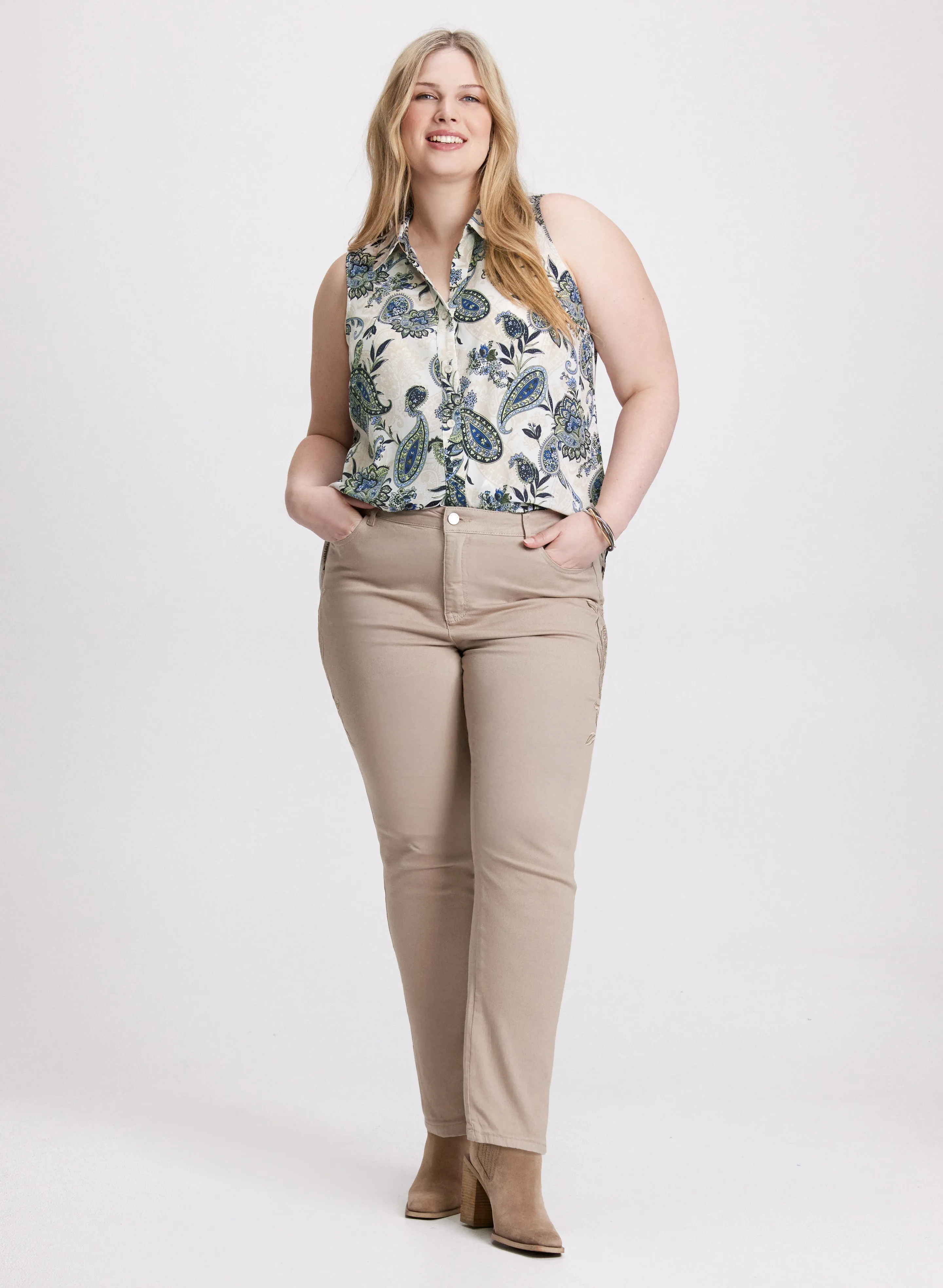 Sleeveless Paisley Print Blouse sold by Laura product image thumbnail 3