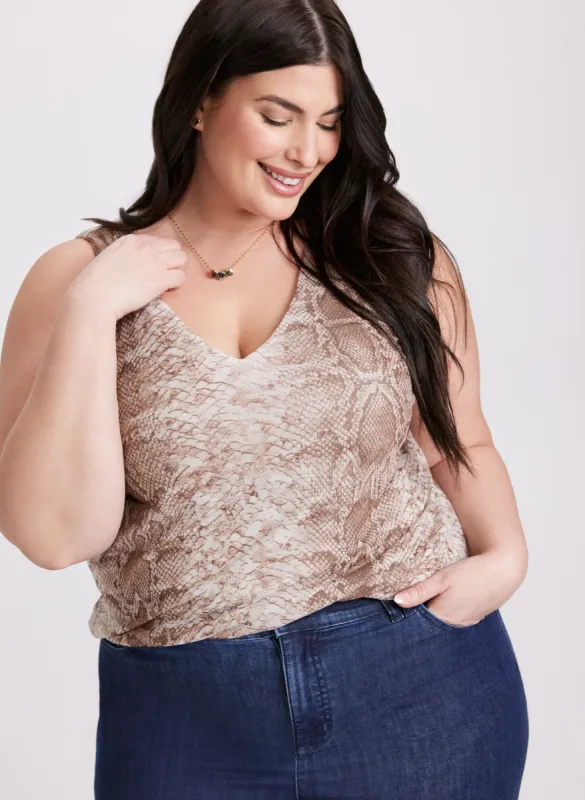 Snake Print Tank Top sold by Laura