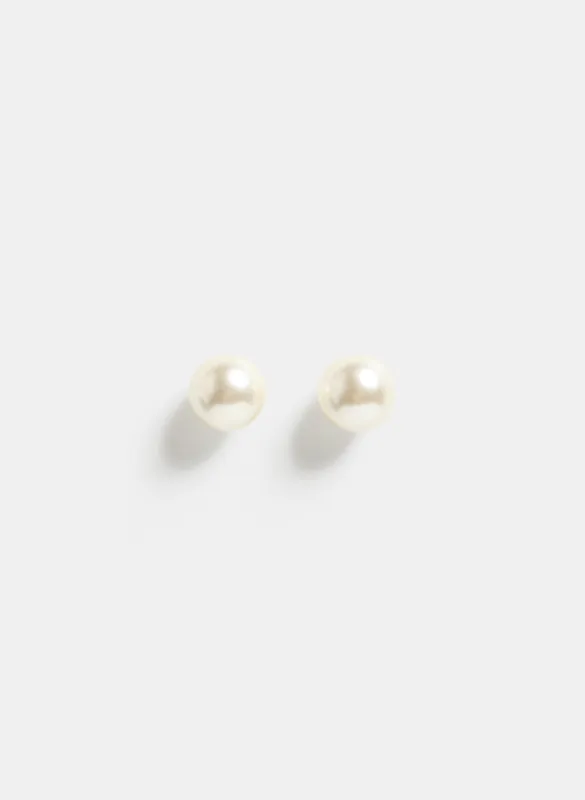 Pearl Stud Earrings sold by Laura