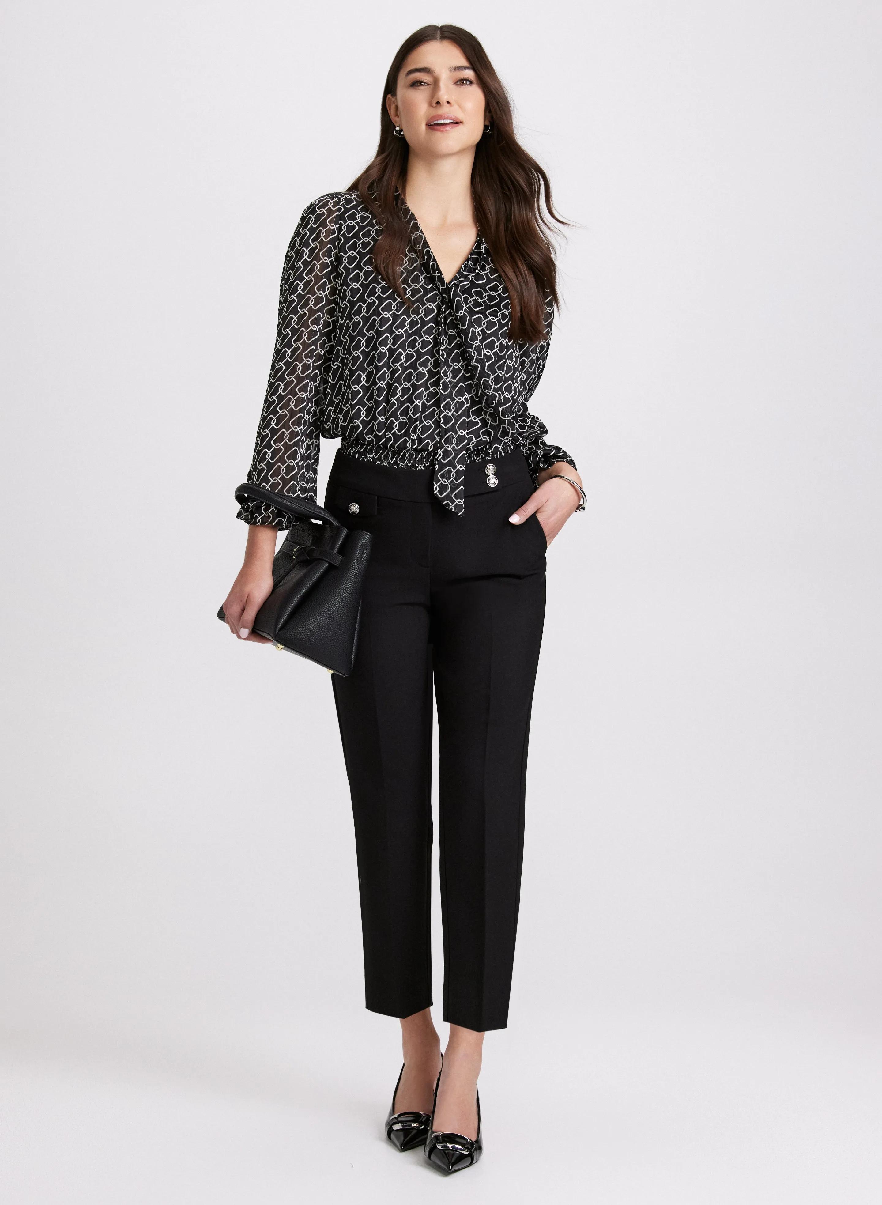Chain Link Print Blouse sold by Laura product image thumbnail 3