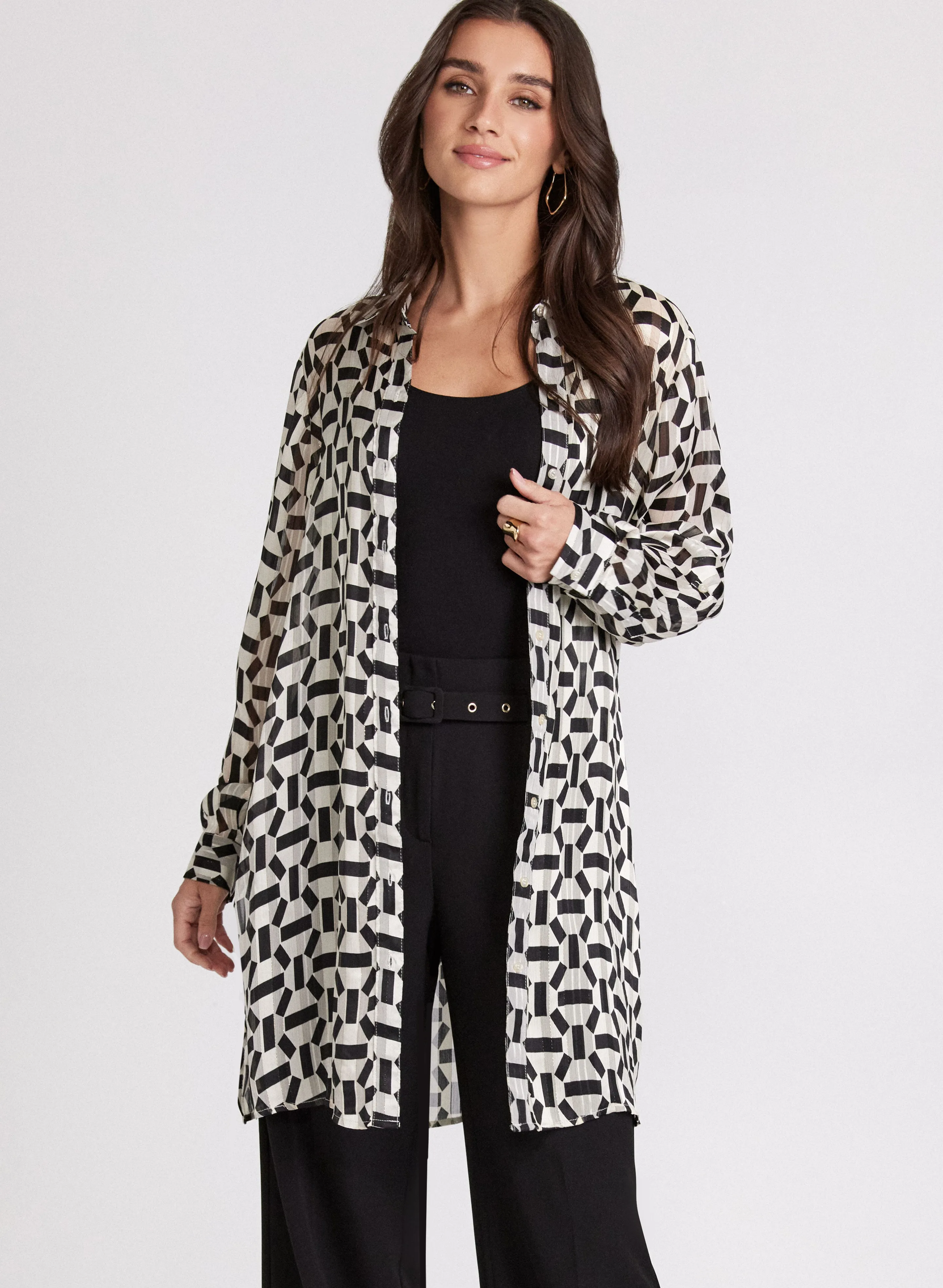 Geometric Print Blouse sold by Laura