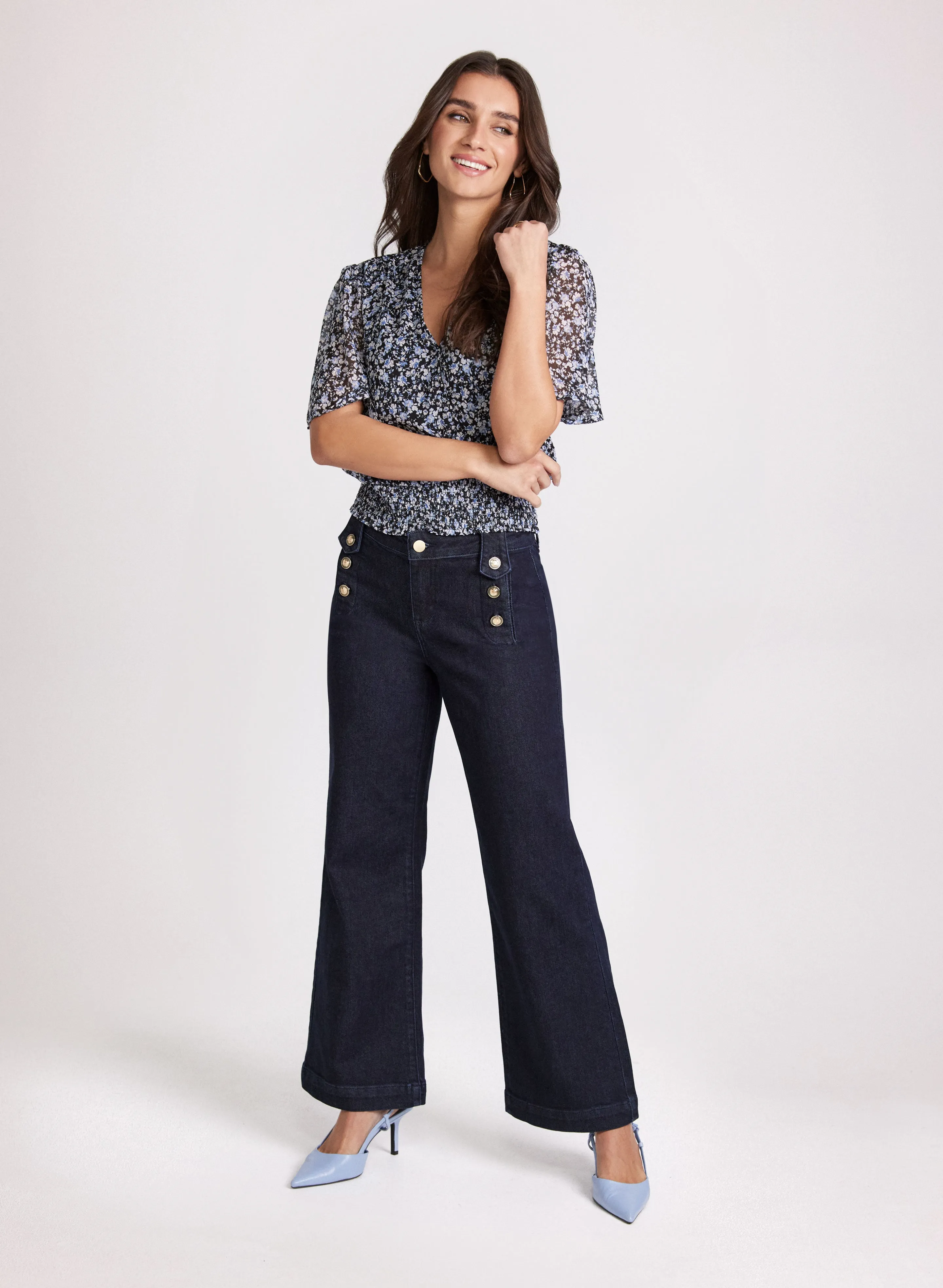 Short Sleeve Floral Blouse sold by Laura product image thumbnail 3