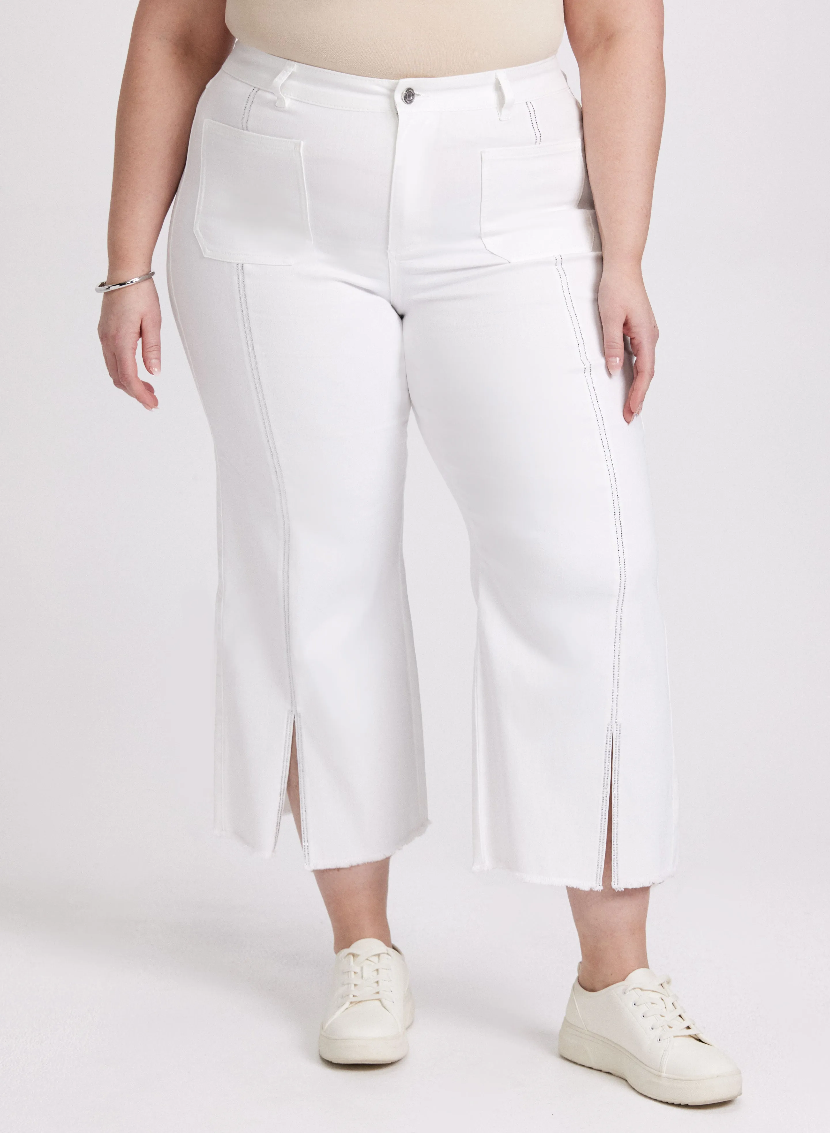 Joseph Ribkoff - Embellished Denim Capris sold by Laura