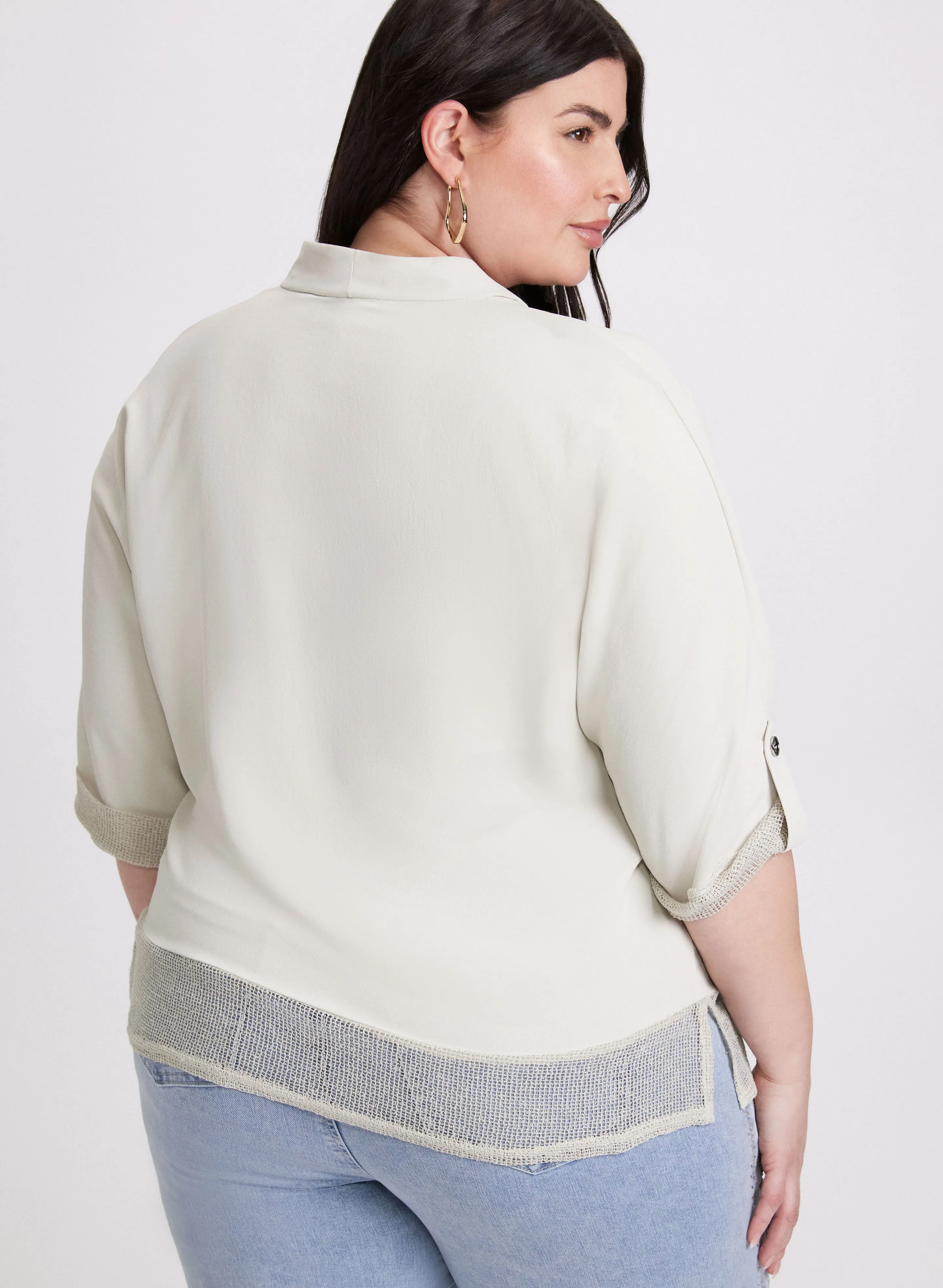 Joseph Ribkoff - Mesh Insert Blouse sold by Laura product image thumbnail 4