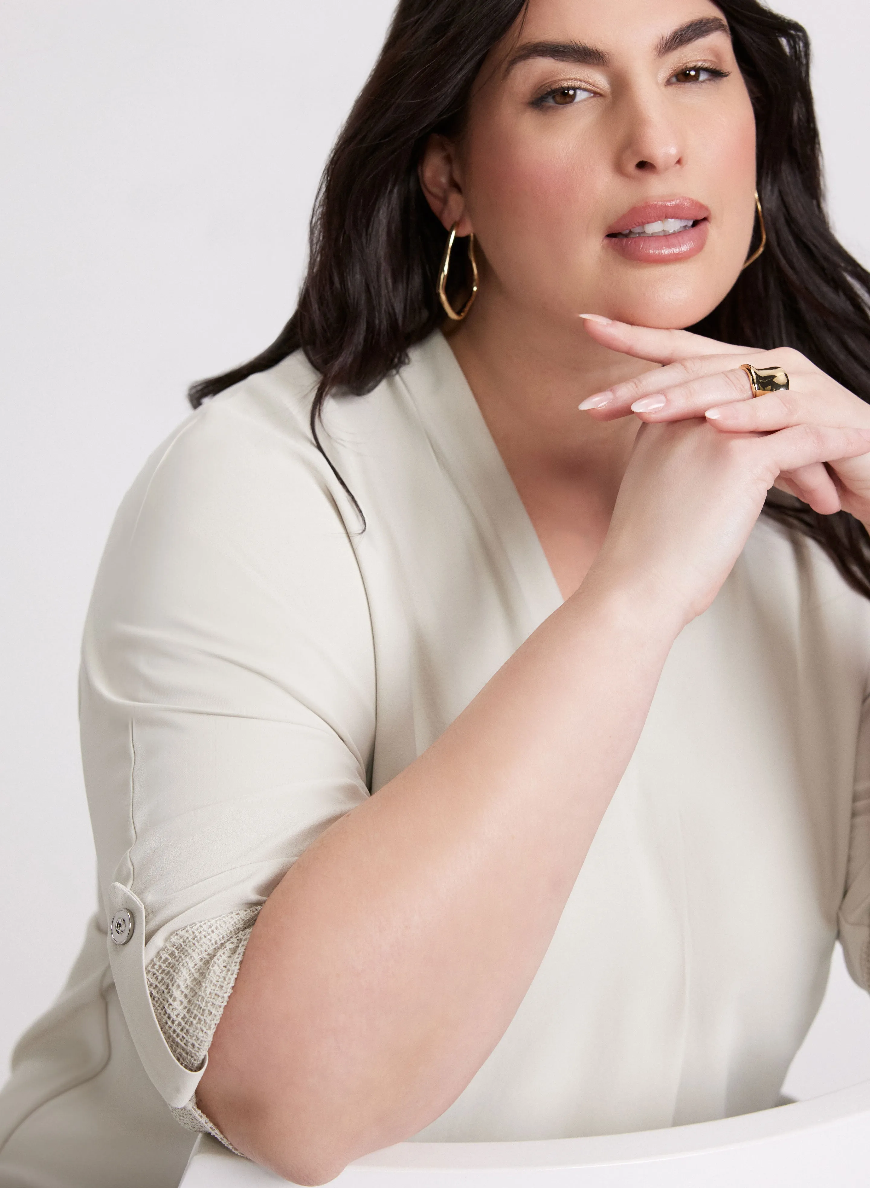 Joseph Ribkoff - Mesh Insert Blouse sold by Laura product image thumbnail 2