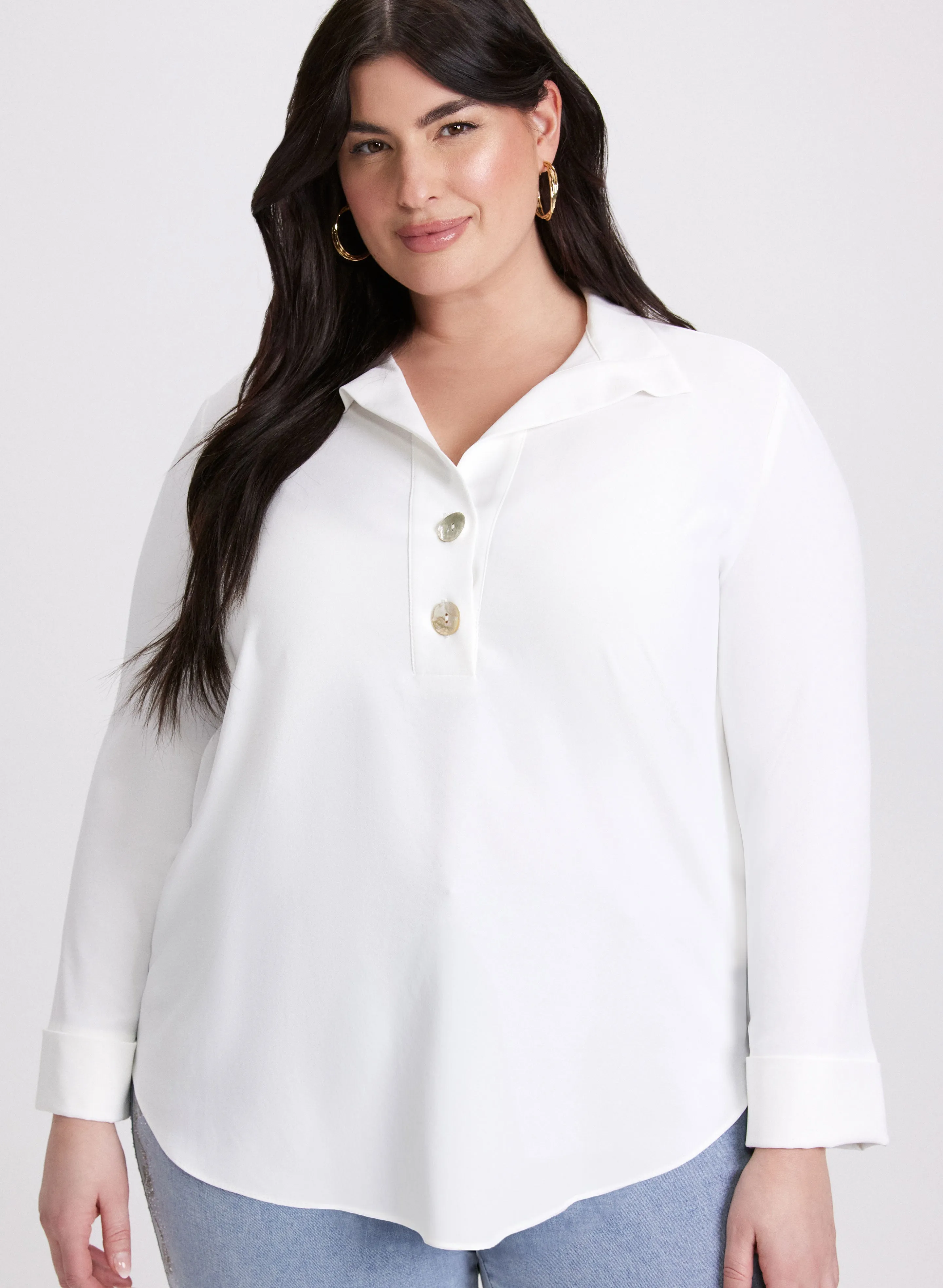 Joseph Ribkoff - Pearlized Button Blouse sold by Laura product image thumbnail 5