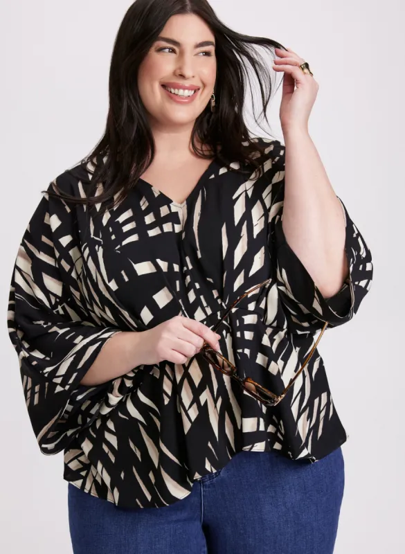 Joseph Ribkoff - Abstract Print Blouse made by Laura