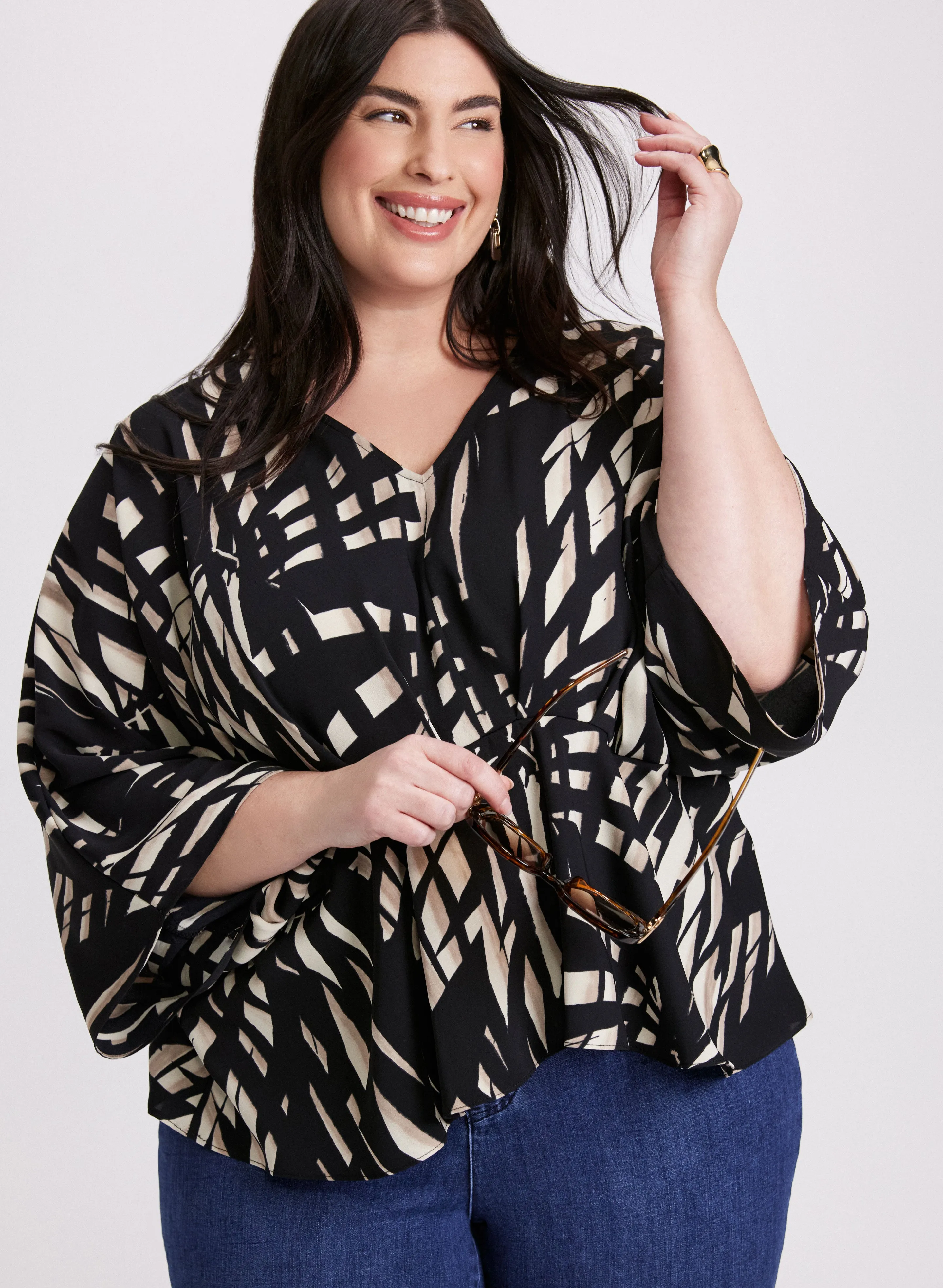 Joseph Ribkoff - Abstract Print Blouse sold by Laura