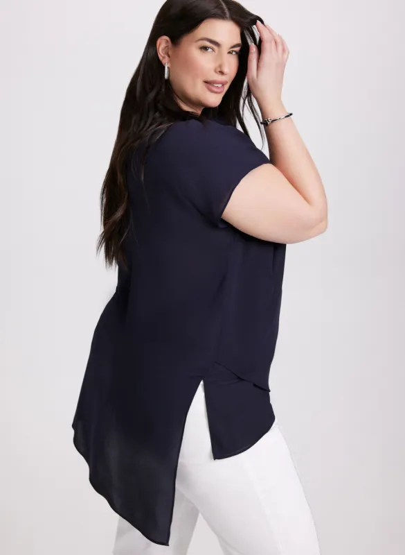 Joseph Ribkoff - Asymmetric Hem Blouse sold by Laura