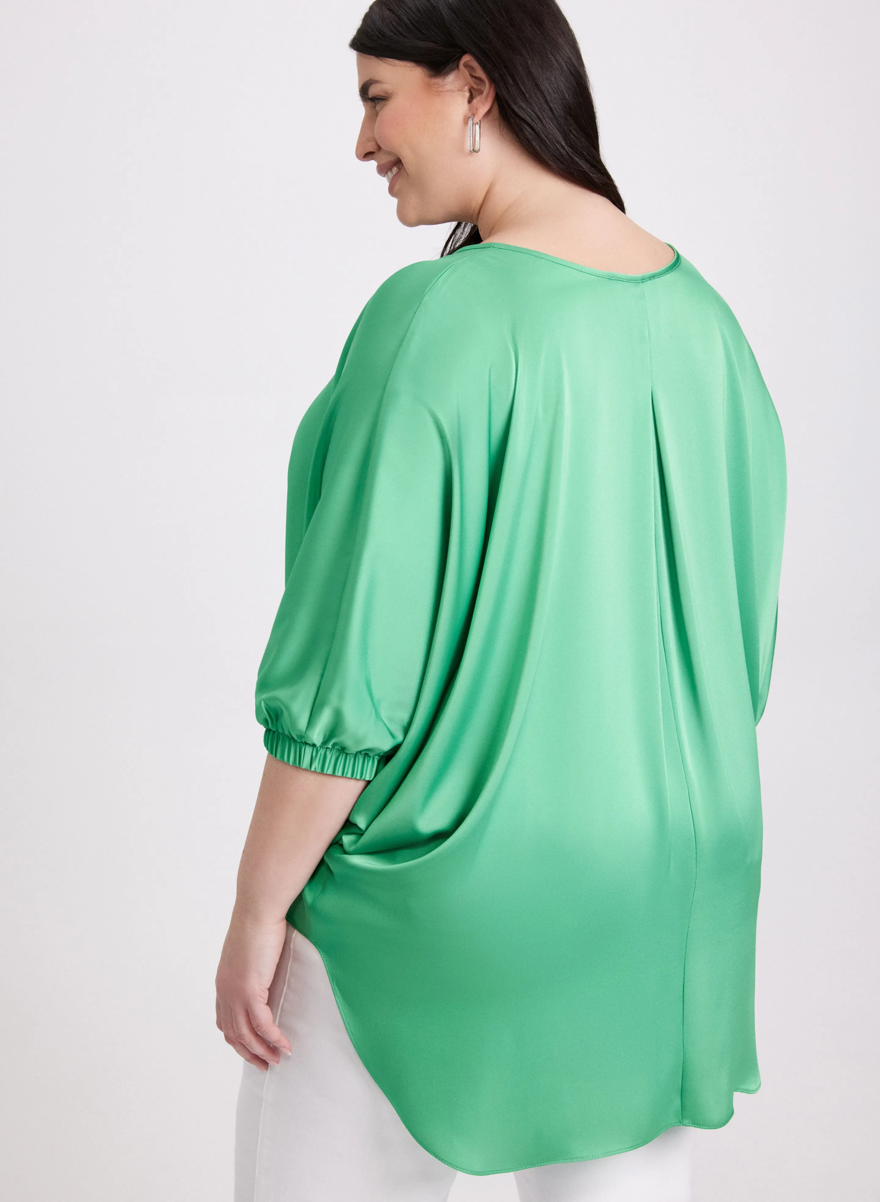 Joseph Ribkoff - Asymmetric Satin Blouse sold by Laura product image thumbnail 4