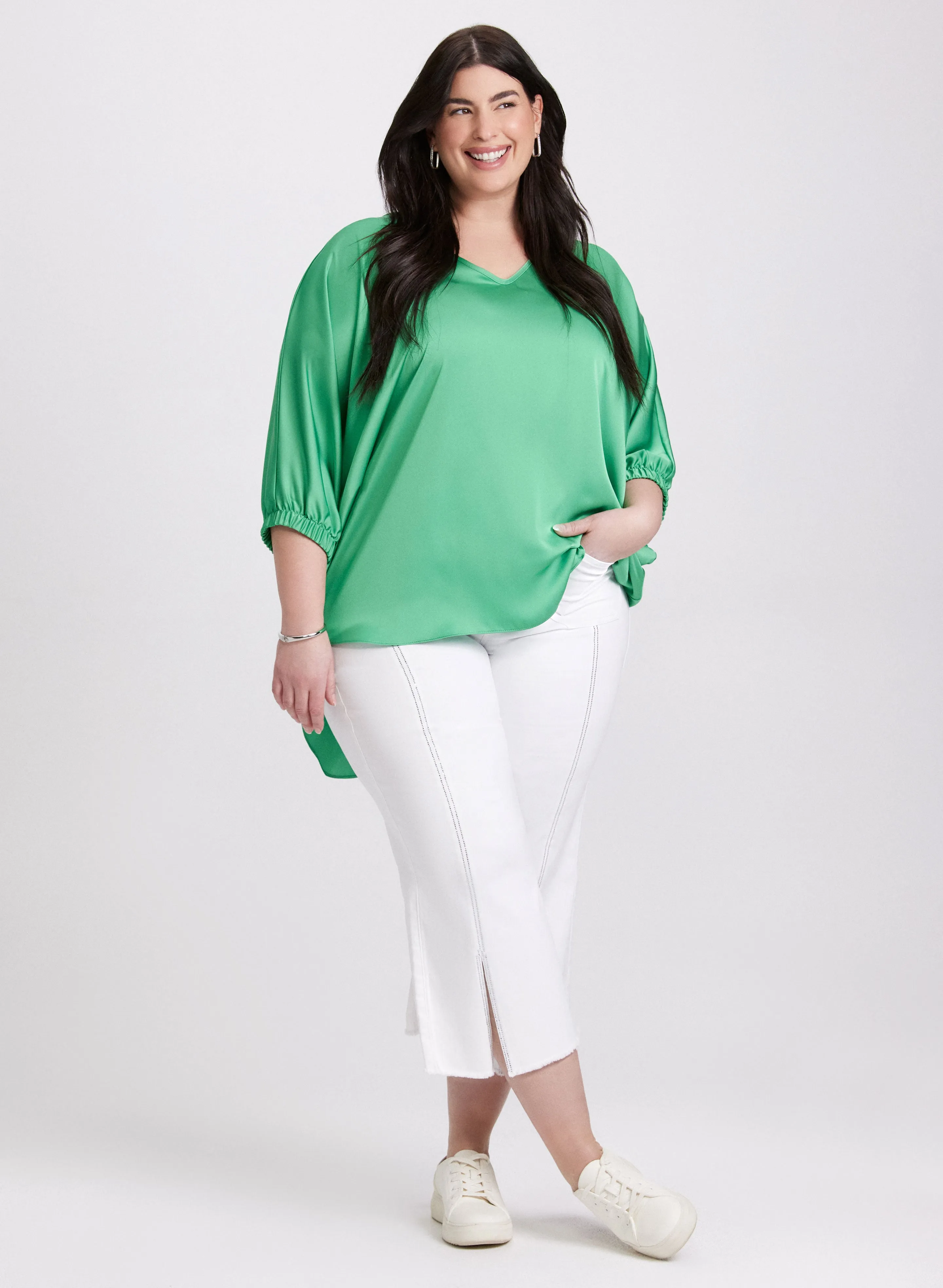 Joseph Ribkoff - Asymmetric Satin Blouse sold by Laura product image thumbnail 3