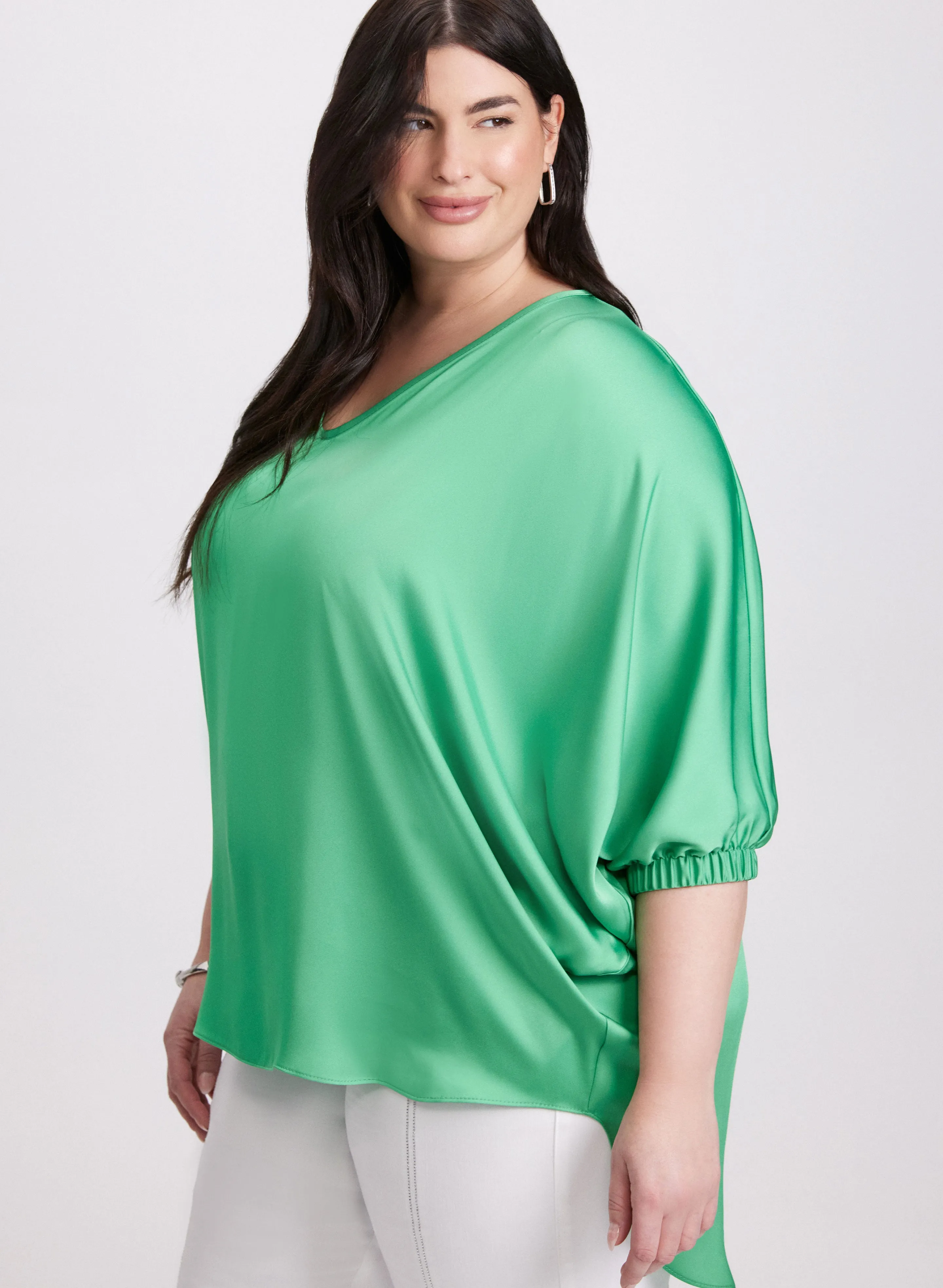 Joseph Ribkoff - Asymmetric Satin Blouse sold by Laura product image thumbnail 2
